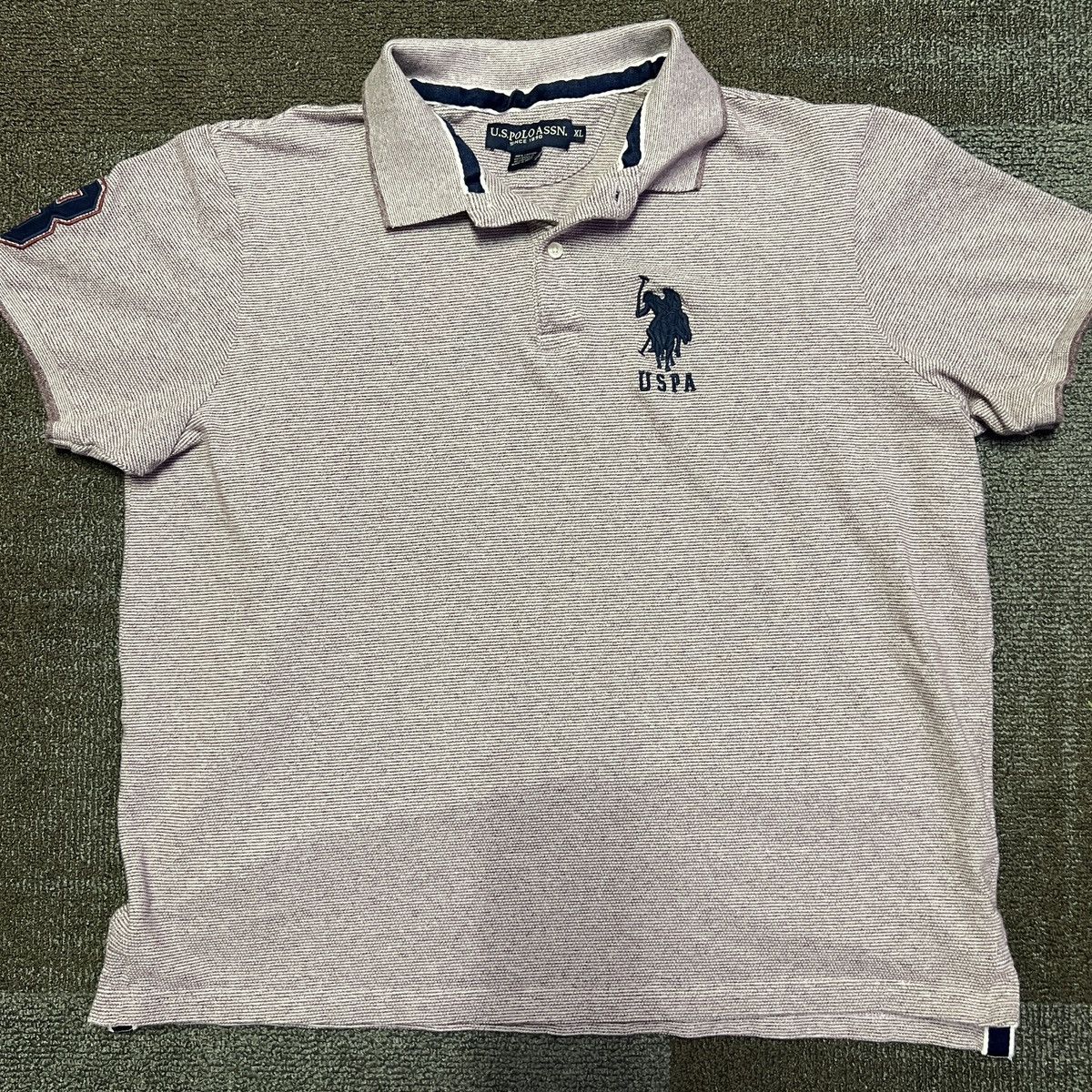 U.S. Polo Assn. US Polo Assn Big Pony Polo Shirt Red White Size US XL / EU 56 / 4 - 2 Thumbnail