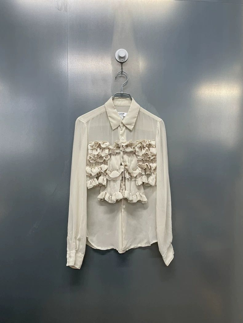 Comme des Garcons Comme Des Garcons Pale beige, cream-colored, sheer, tulle, Size XS / US 0-2 / IT 36-38 - 4 Thumbnail