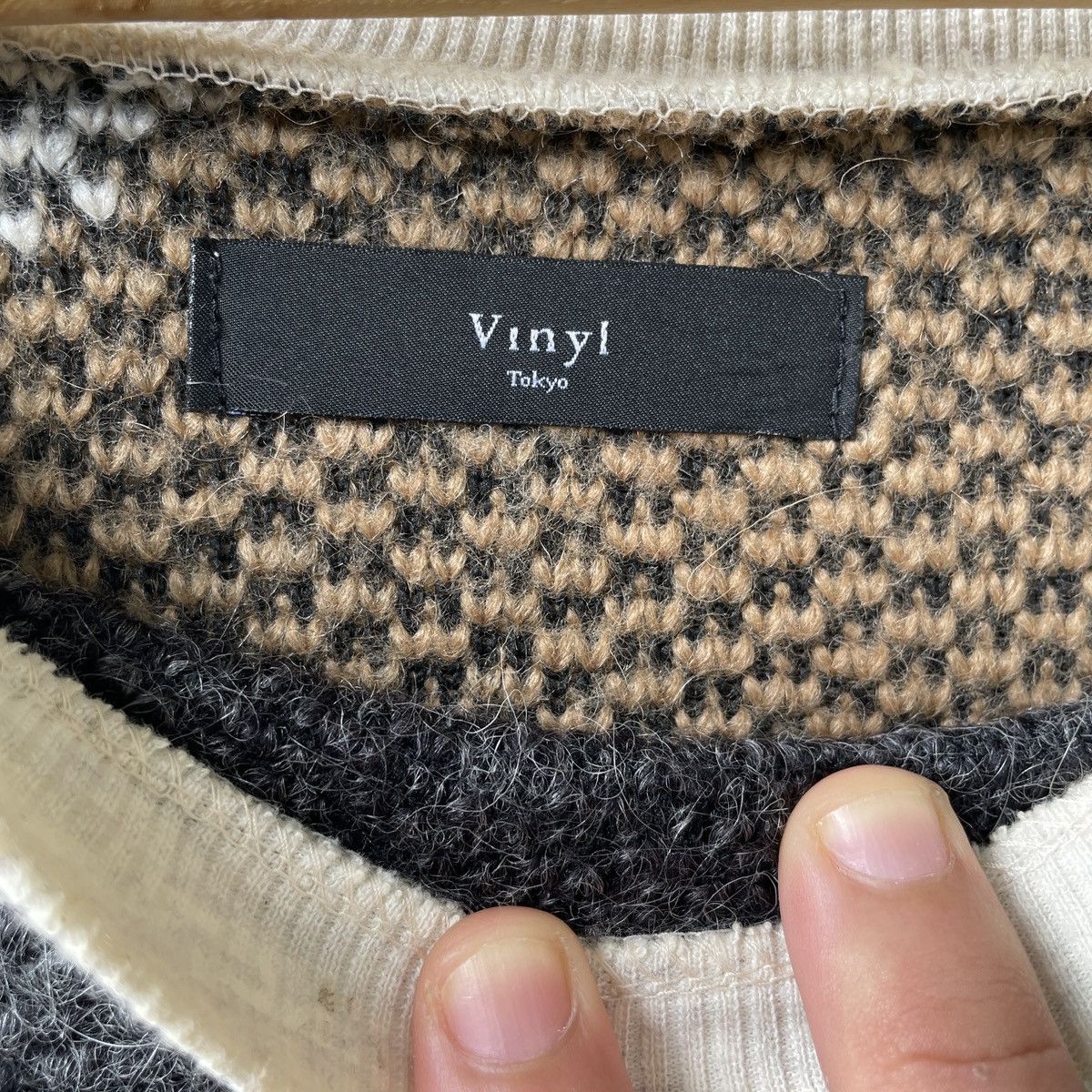 Homespun Knitwear Vintage Vinyl Mohair Shag Shaggy Knitwear Sweater Jumper Size US XL / EU 56 / 4 - 6 Thumbnail