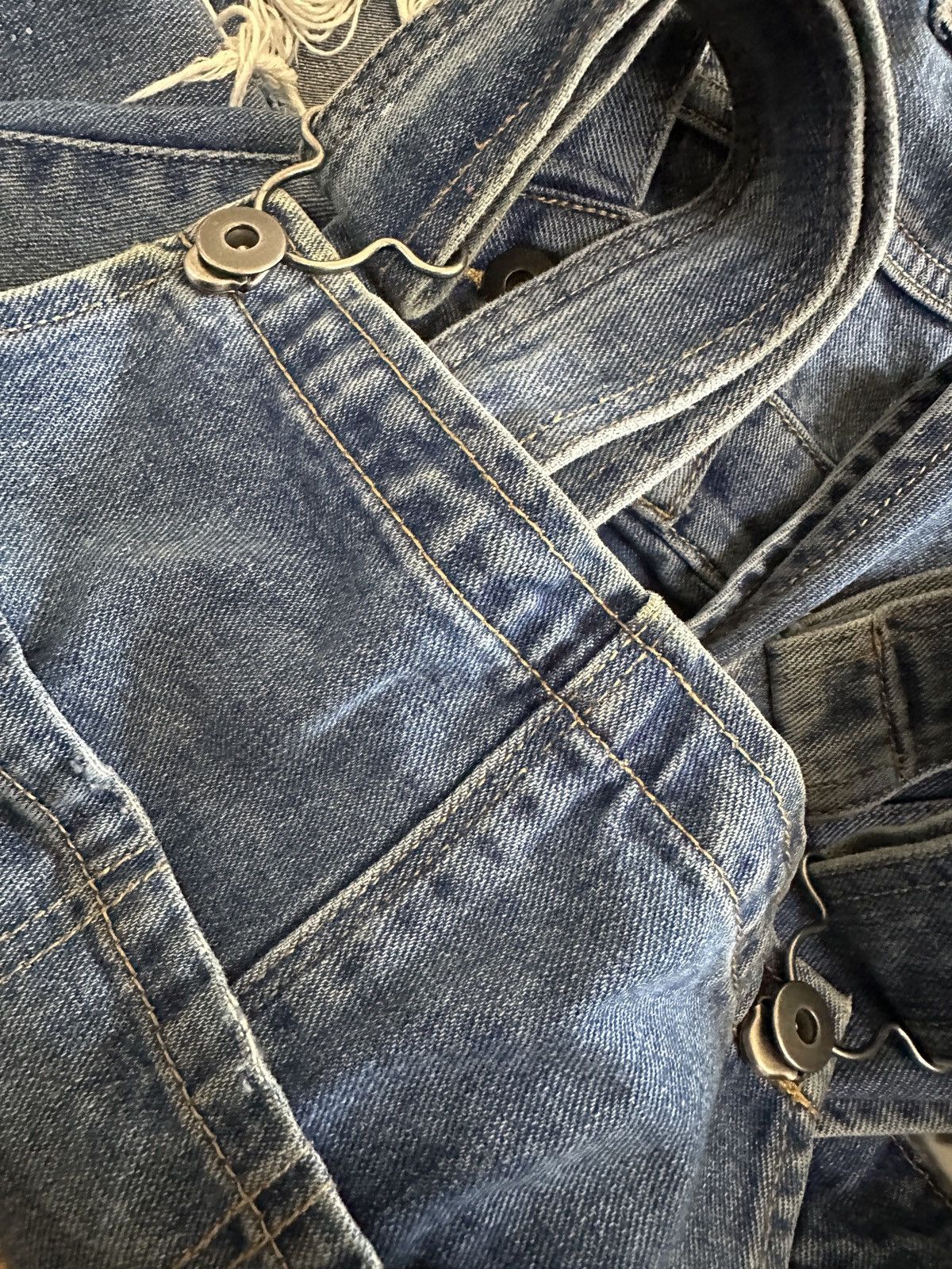 Forever 21 × Vintage FOREVER 21 Distressed Denim Overall Size US 31 - 17 Thumbnail