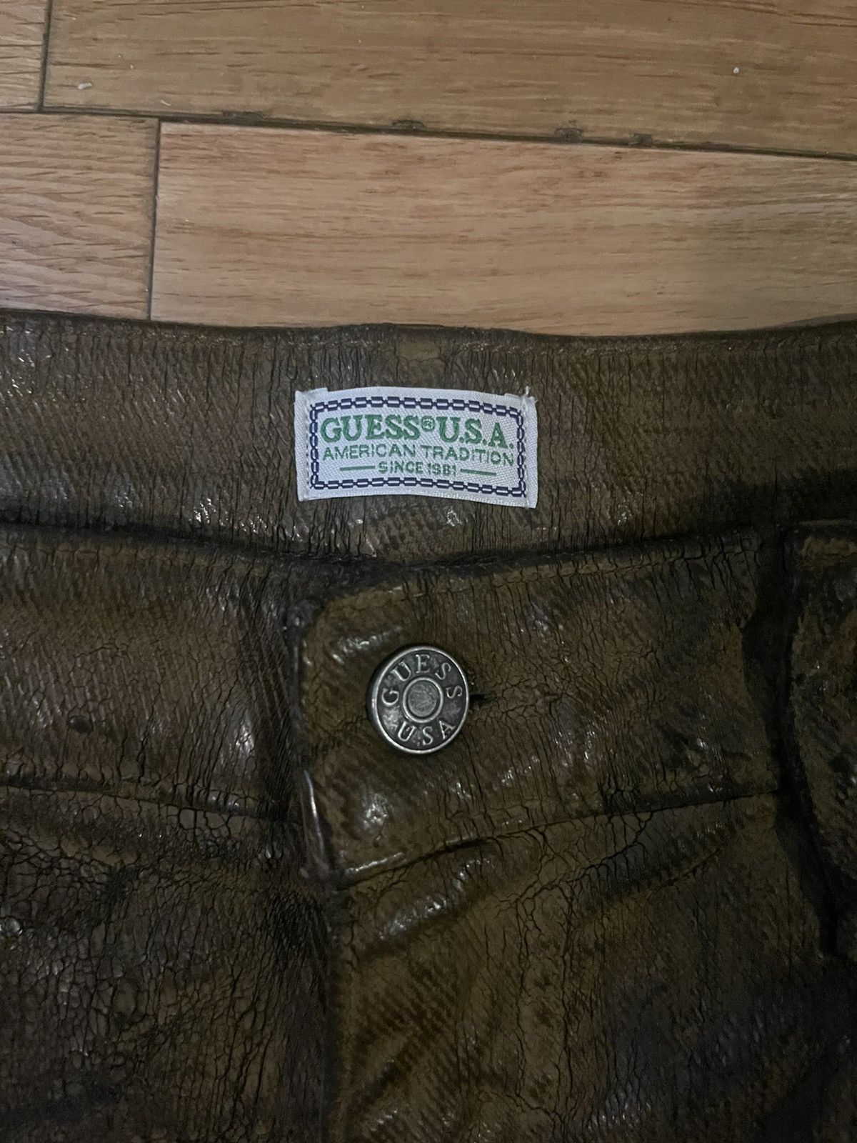 Guess Guess Brown Peeled Jeans Size US 34 / EU 50 - 4 Thumbnail