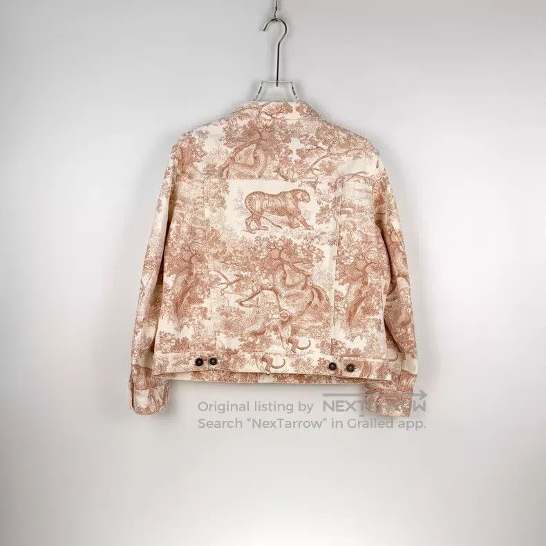 Dior Dior Pink Zoo Bee Embroidery Denim Jacket Size XXS / US 00 / IT 34 - 4 Thumbnail