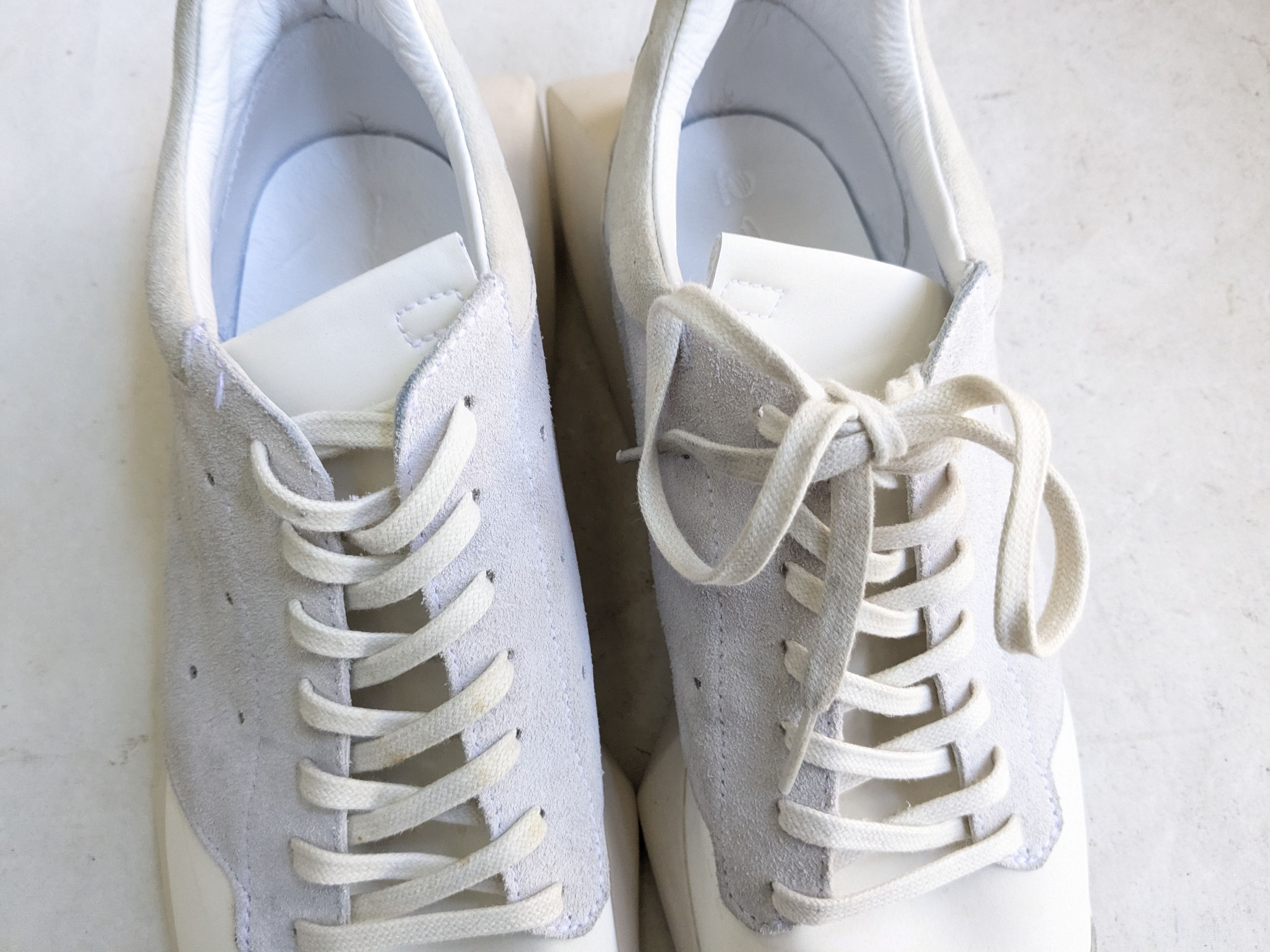 Adidas × Rick Owens Adidas x Rick Owens Tech Runner White Gray 11 B35085 Size US 11 / EU 44 - 4 Thumbnail