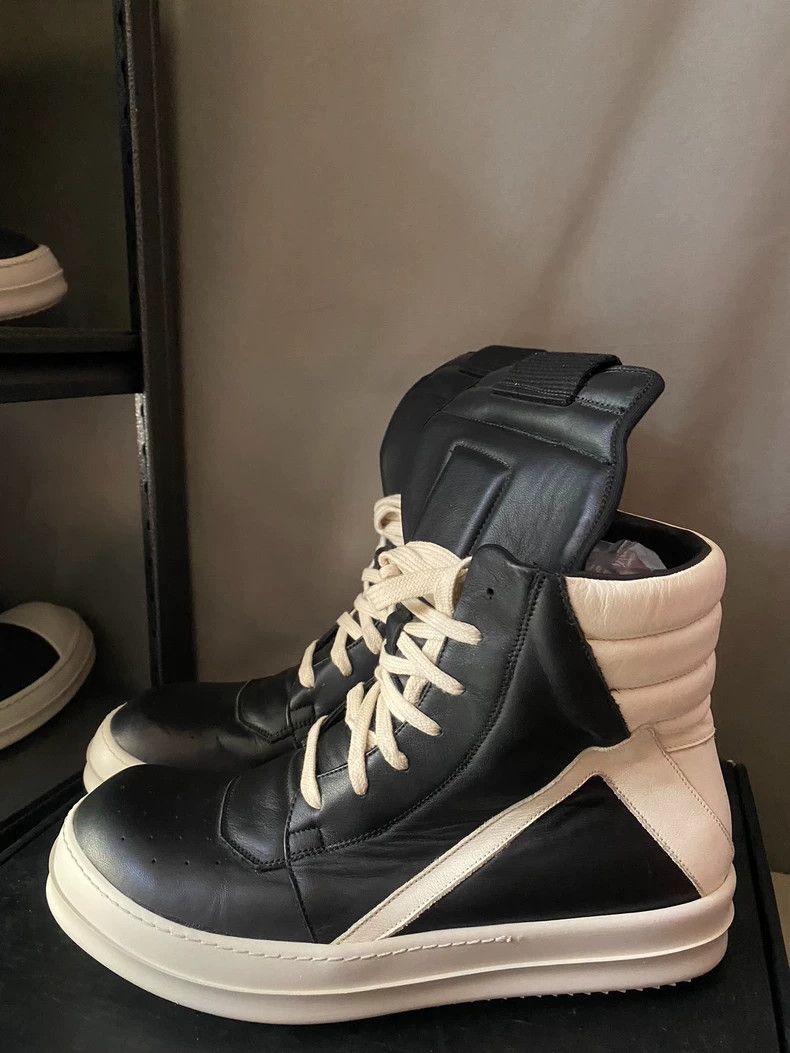 Rick Owens Rick Owens High-Top Leather Sneakers-yf Size US 10.5 / EU 43-44 - 1 Thumbnail
