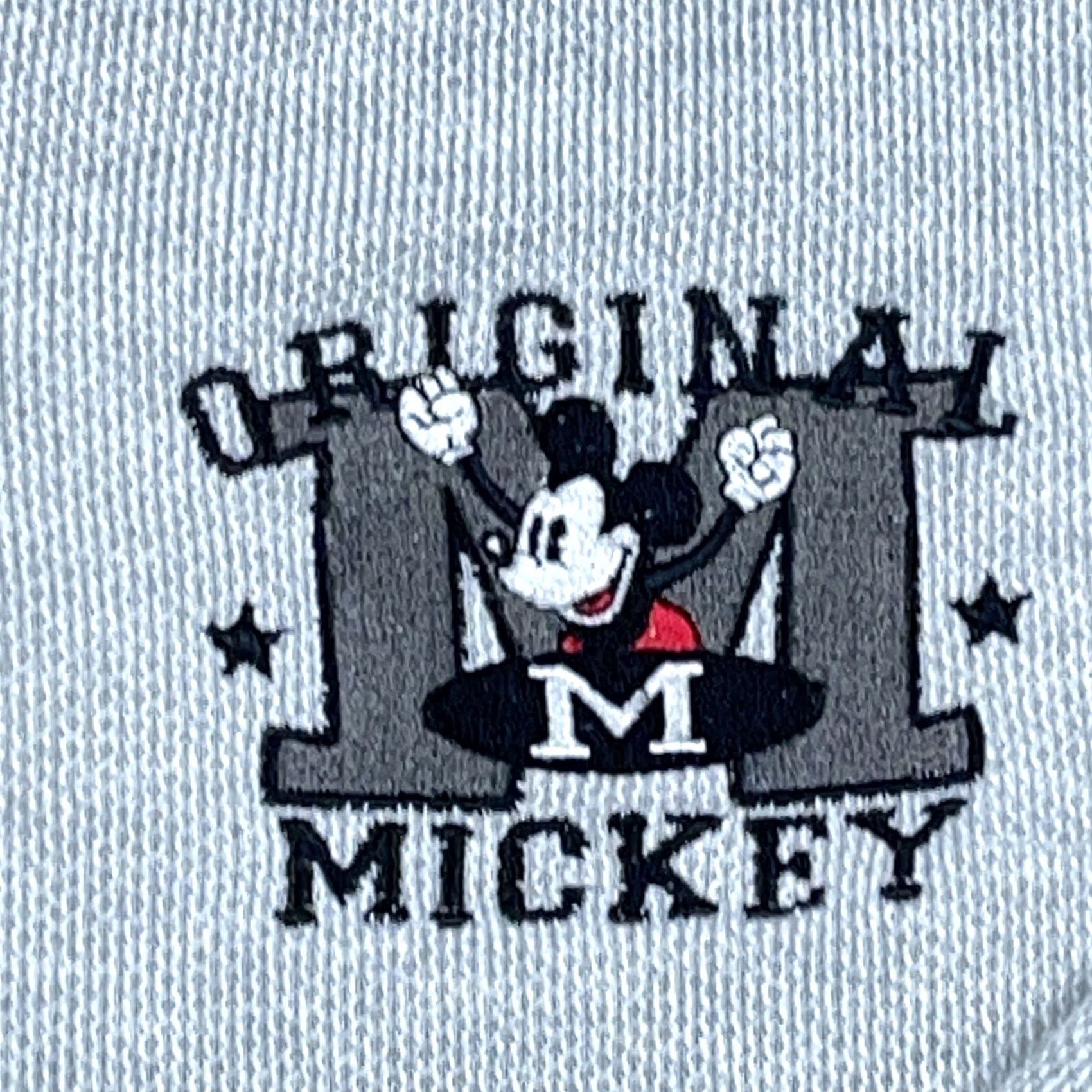 Disney VINTAGE Disney Mickey Mouse Sweatshirt Men 2XL Gray Waffle Knit Henley 90s Size US XXL / EU 58 / 5 - 3 Thumbnail