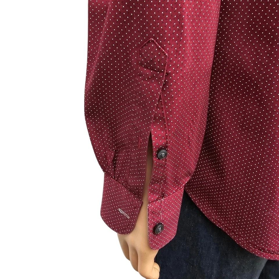 Michael Kors Michael Kors Men Shirt Red Dot Print Contrast Flip Cuff L Size US L / EU 52-54 / 3 - 11 Thumbnail