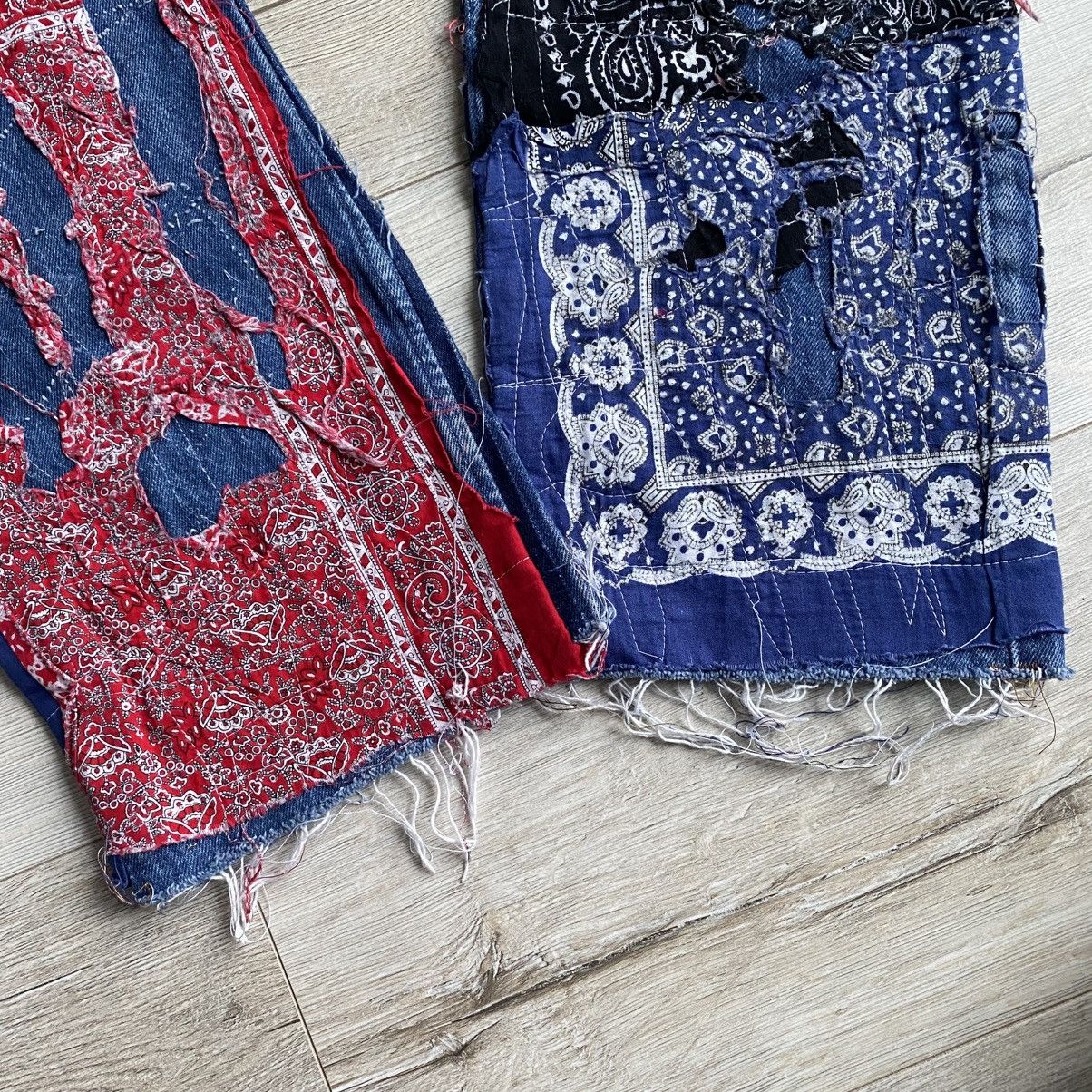 Levi's Reworked Levi’s Bandana Custom Jeans Proleta re Art Size US 34 / EU 50 - 5 Thumbnail