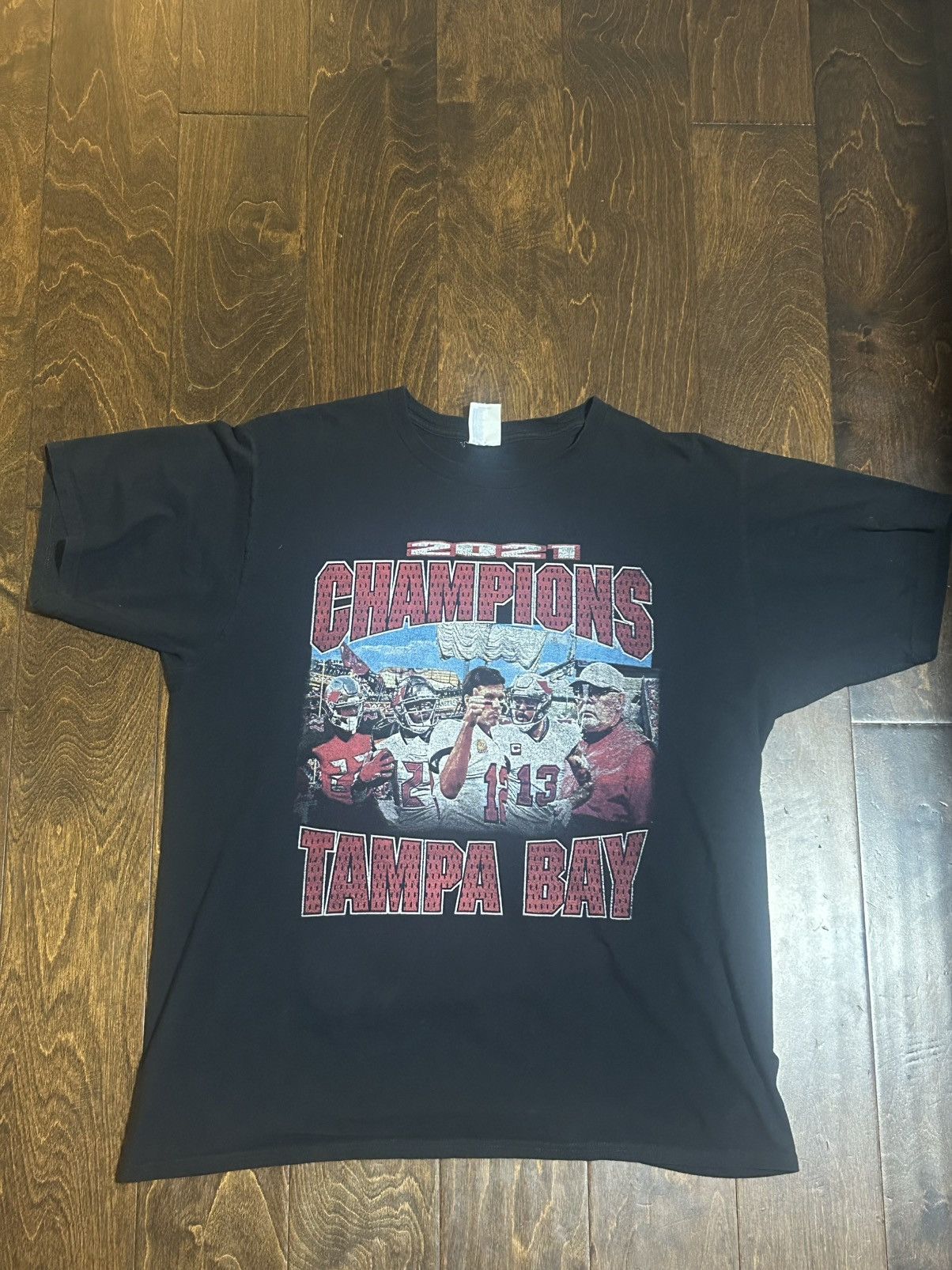 NFL Superbowl Champions T Shirt Tampa Bay 2021 Size US L / EU 52-54 / 3 - 1 Thumbnail