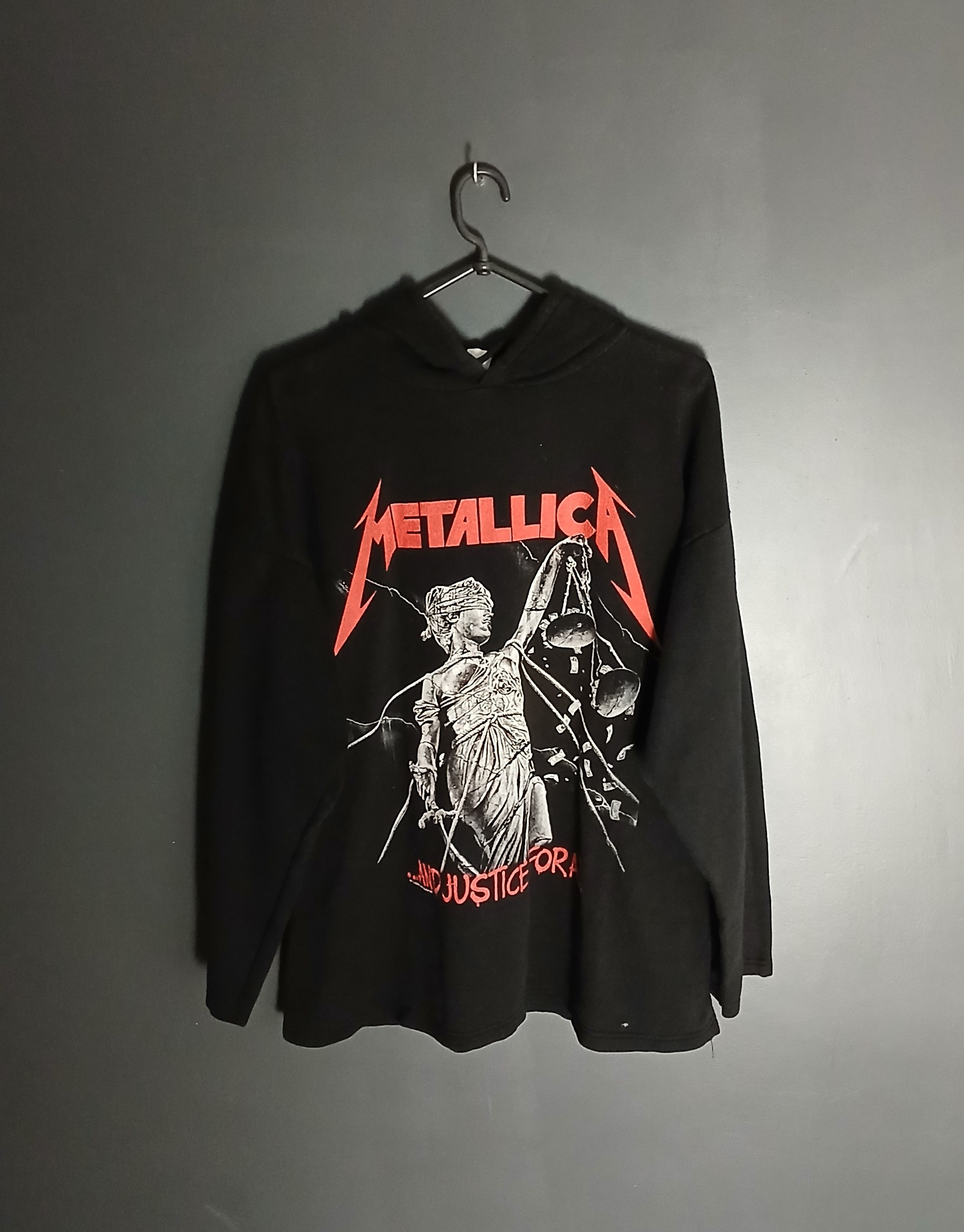 Band Tees × Metallica × Vintage Vintage 2002 Metallica And Justice For All Hoodie Size US XL / EU 56 / 4 - 1 Thumbnail
