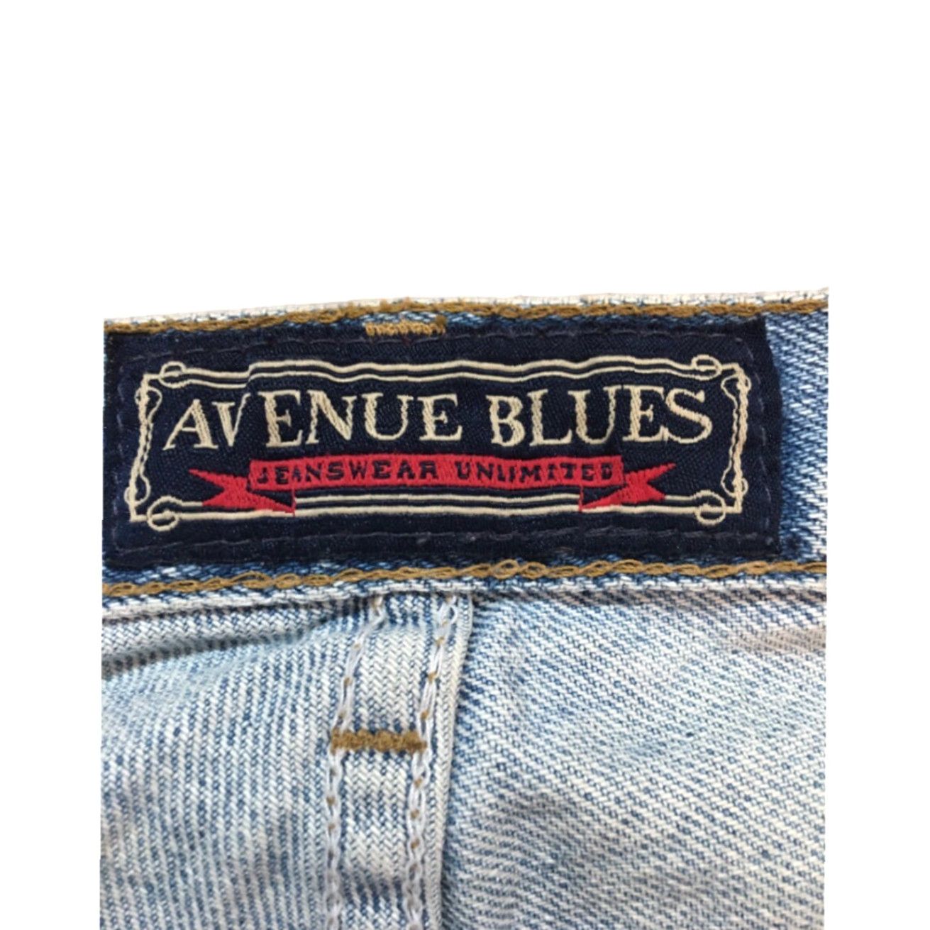 Avenue Avenue Blues Women's Tapered Denim Jeans Size 24 Petite Blue Light Wash Size 42" / US 20 - 4 Thumbnail