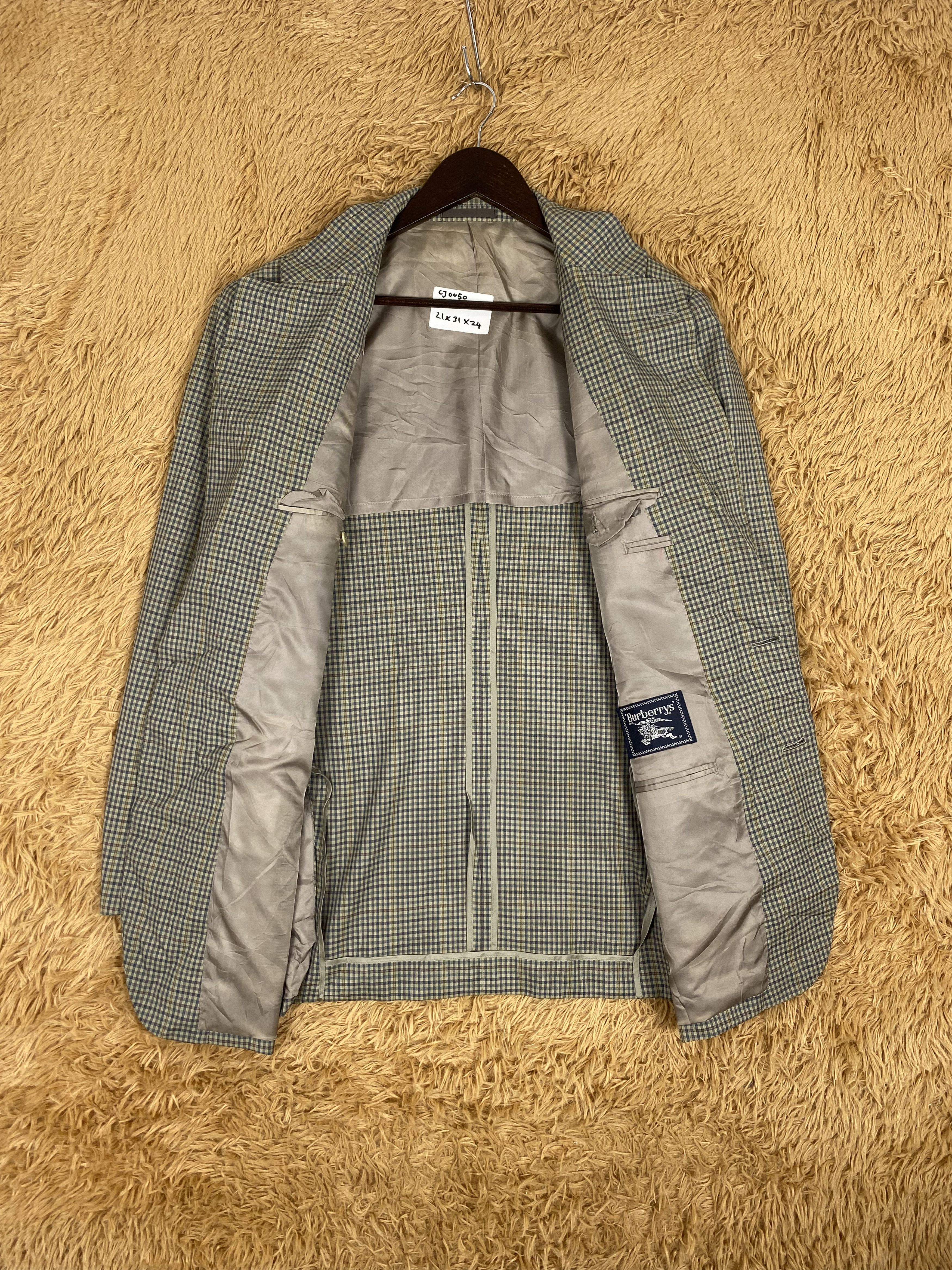 Burberry × Vintage Vintage Burberry Checkered Blazers Size 36R - 5 Thumbnail