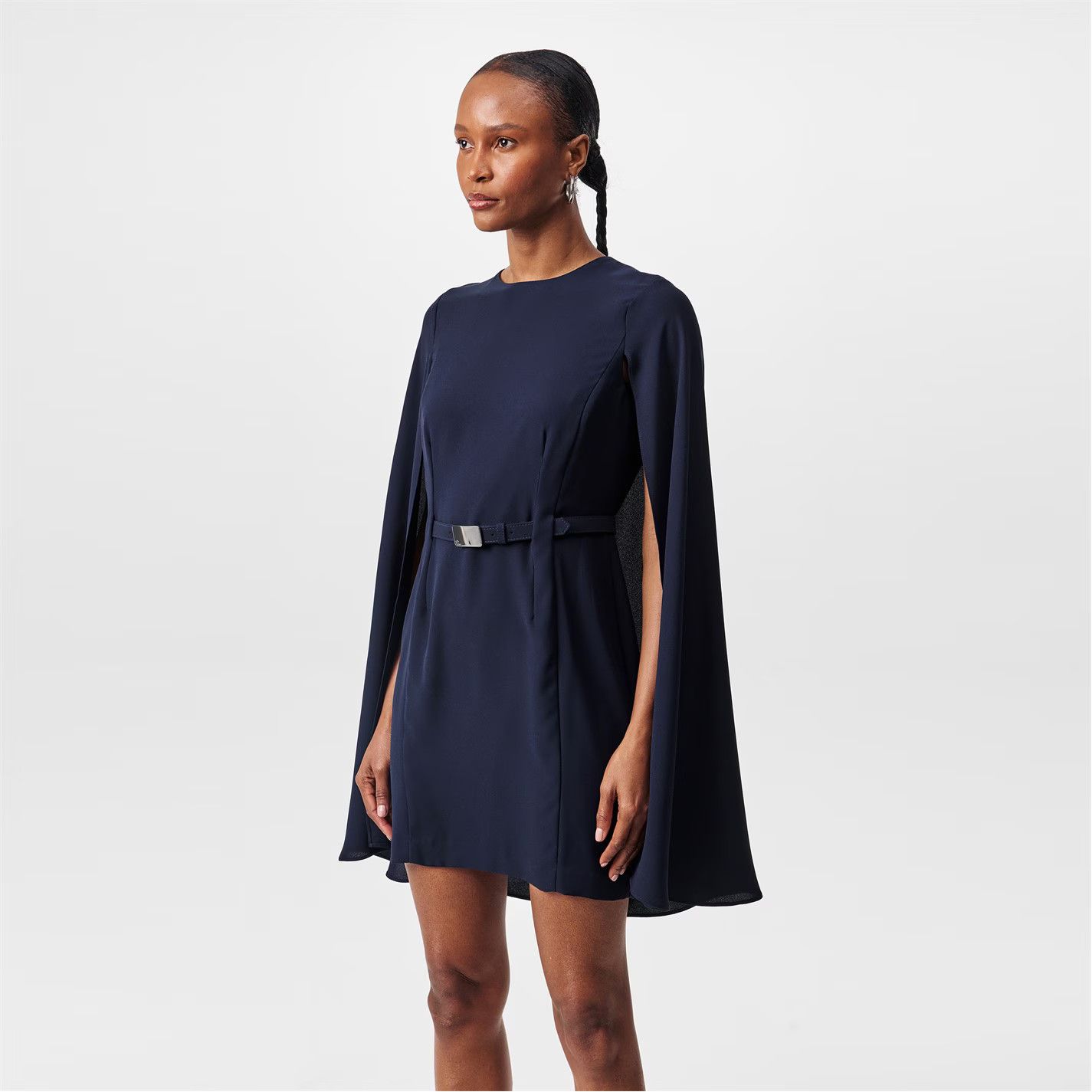 Lauren Ralph Lauren o1g2r1mq0825 Rayzelle Dress in Navy Size L / US 10 / IT 46 - 3 Thumbnail