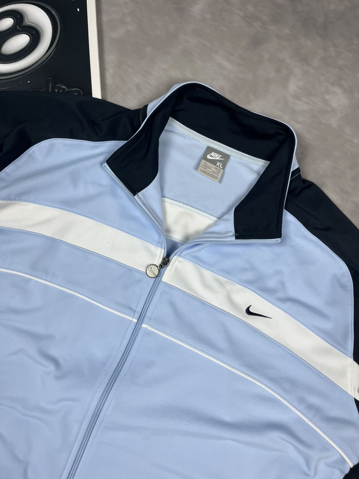 Nike Nike Vintage Y2K Silver Tag Track Jacket Light Blue Men’s XL Size US L / EU 52-54 / 3 - 4 Thumbnail