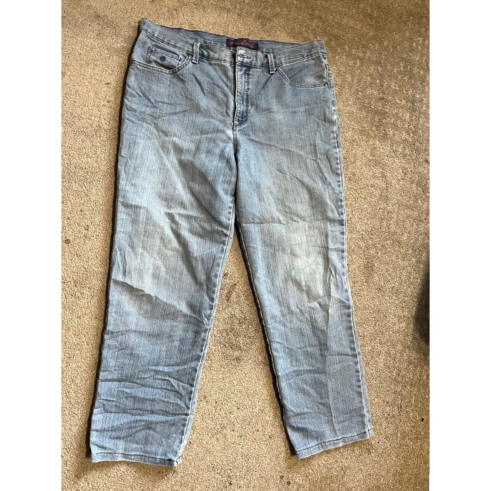 Gloria Vanderbilt Gloria Vanderbilt Jeans Womens 14 Short Amanda Straight Denim Medium Wash Г Size 36" / US 14 / IT 50 - 2 Thumbnail