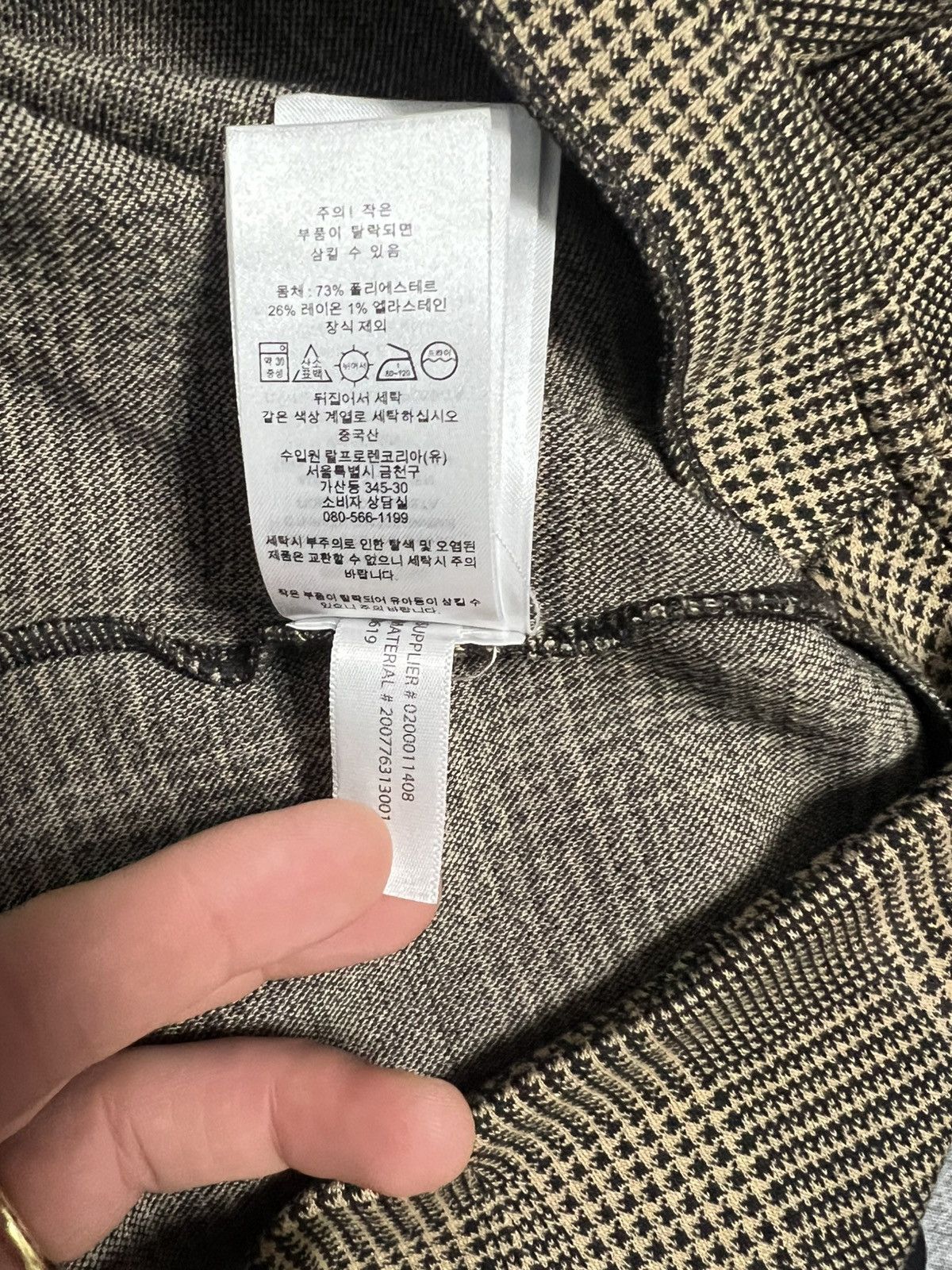 Lauren Ralph Lauren Lauren tartan plaid skirt beige L elastic cotton tartan Size 30" / US 8 / IT 44 - 7 Thumbnail