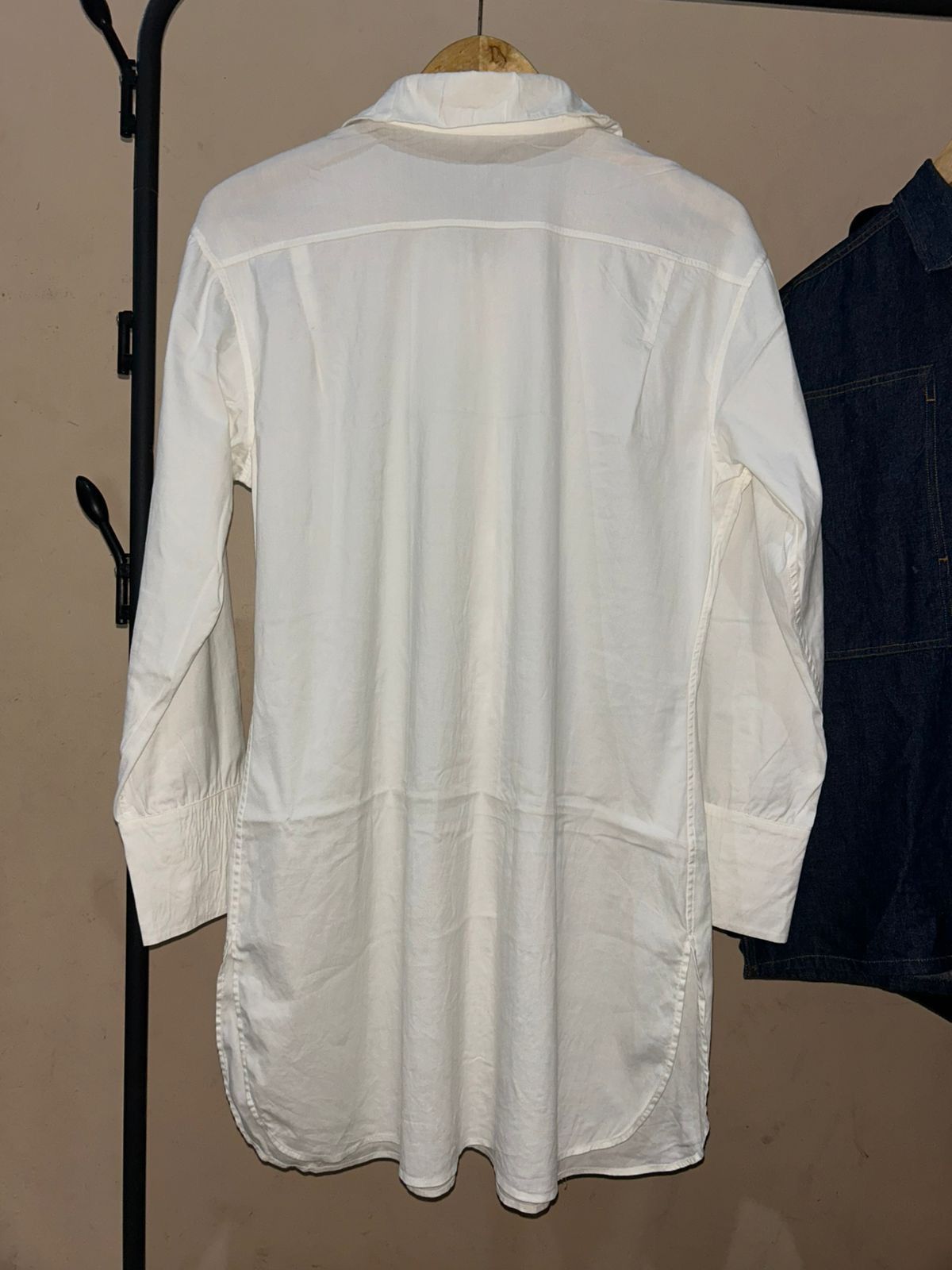 Jil Sander White Tunic Shirt Dress Size XS / US 0-2 / IT 36-38 - 6 Thumbnail