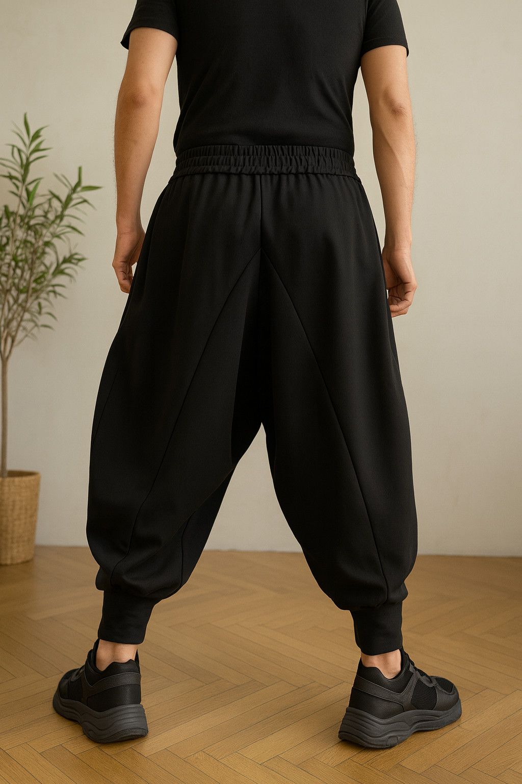 Other Hakama Pants Men Japanese Clothing Wide Techwear (ALL SIZES) Size US 28 / EU 44 - 2 Thumbnail