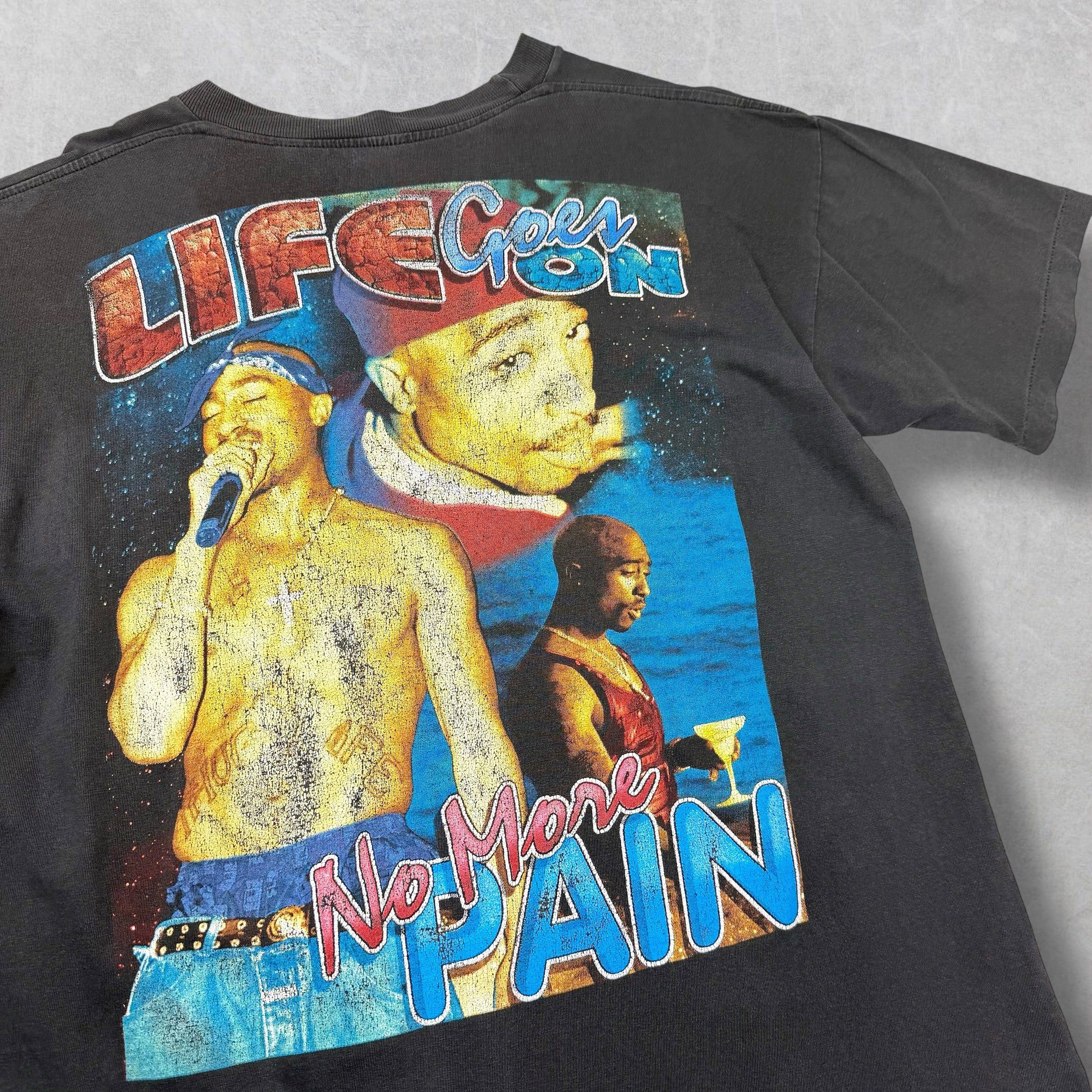 Vintage Vintage Tupac Life Goes On No More Pain Rap Tee XL Size US XL / EU 56 / 4 - 5 Thumbnail
