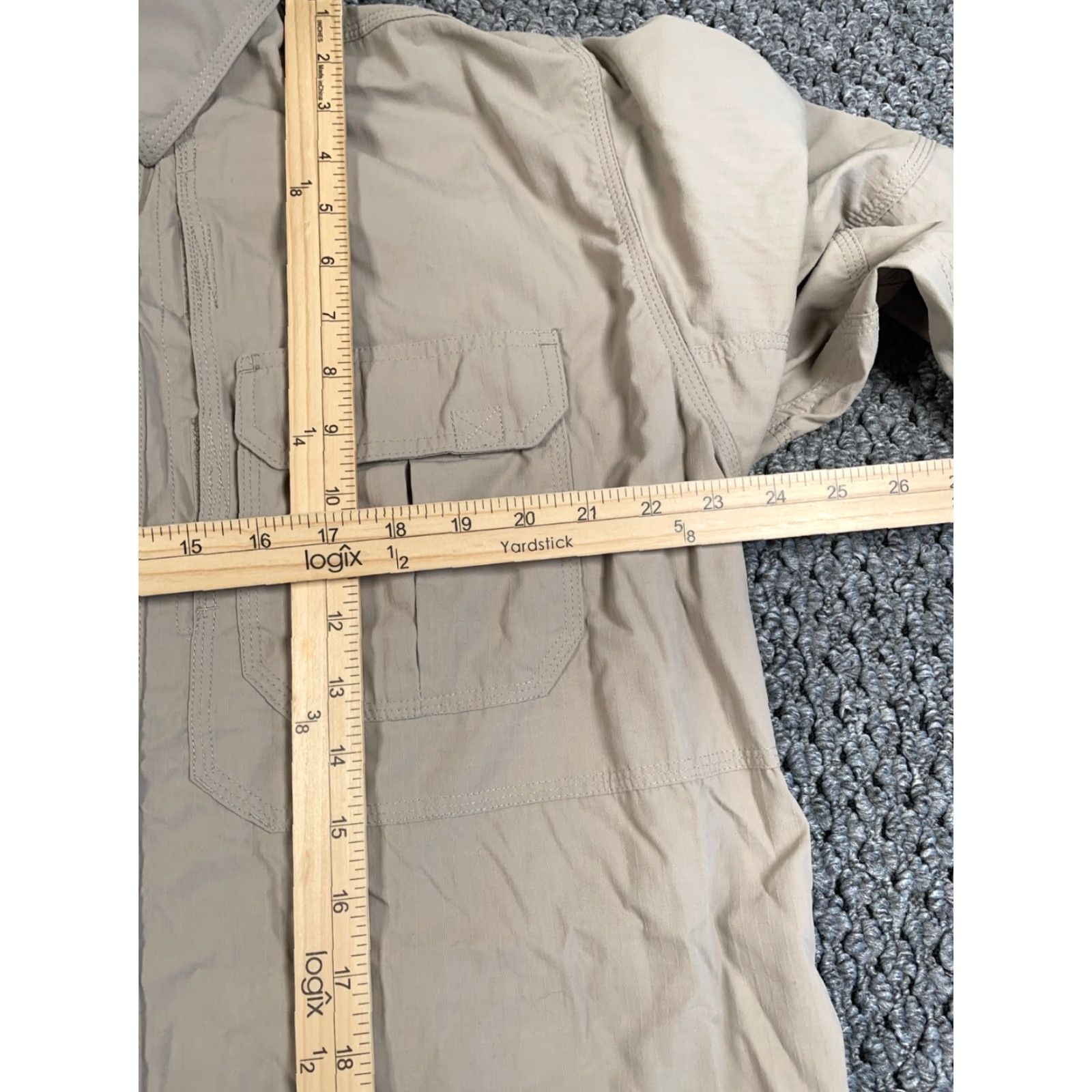 Vintage 5.11 Tactical Utility Shirt Adult XL Beige Long Sleeve Lightweight Nylon 72158 Mens Size US XL / EU 56 / 4 - 6 Thumbnail