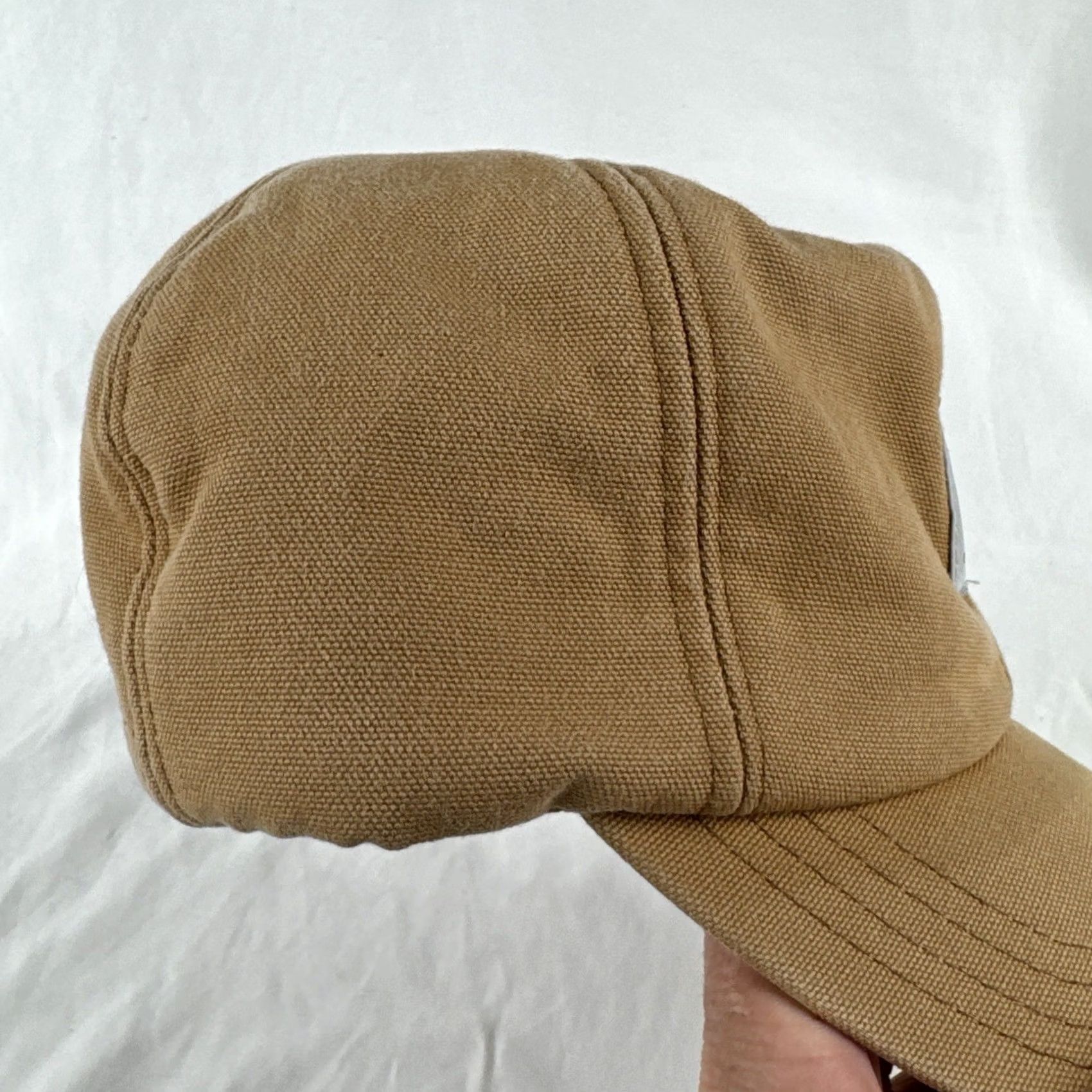 Carhartt VINTAGE Carhartt Duck Canvas Insulated Flap Hat USA Made Workwear 80s S Mens Brown Size ONE SIZE - 4 Thumbnail