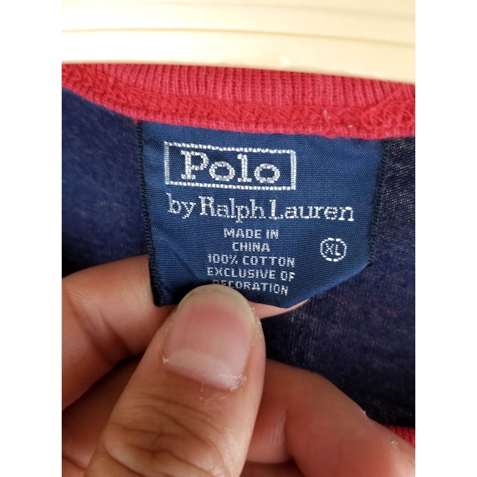 Vintage VINTAGE RALPH LAUREN POLO USA FLAG RINGER NAVY T-SHIRT XLARGE Mens Size US XL / EU 56 / 4 - 3 Thumbnail
