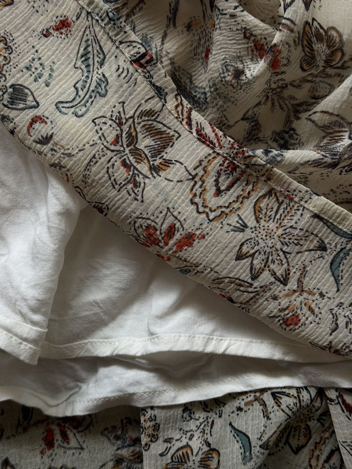 Designer × Sezane Sezane Paris oldmoney style floral pattern mini dress Size L / US 10 / IT 46 - 4 Thumbnail