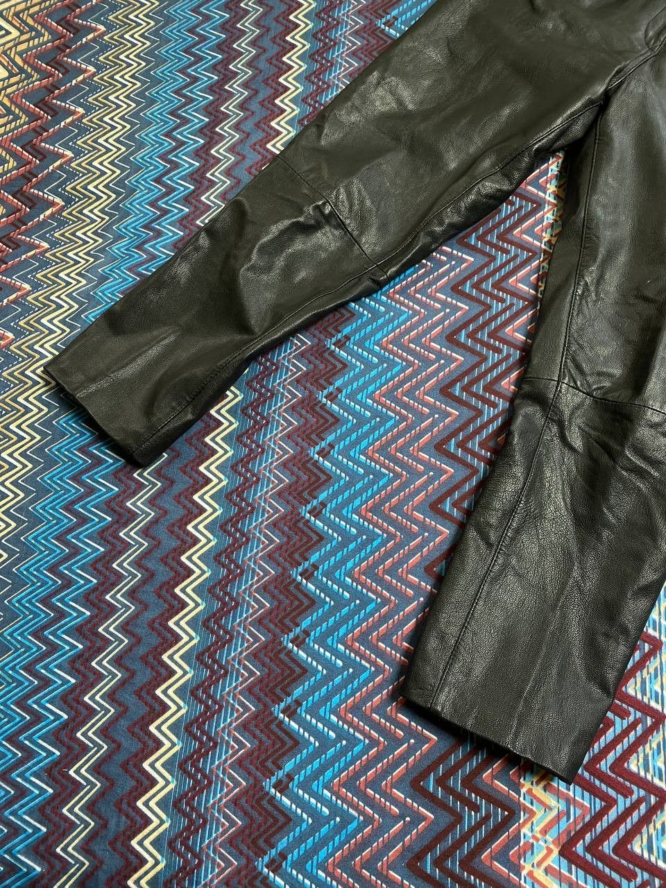 Leather Dirty Painted Distressed Thrashed Faded Baggy Jeans Y2K Size US 30 / EU 46 - 15 Thumbnail