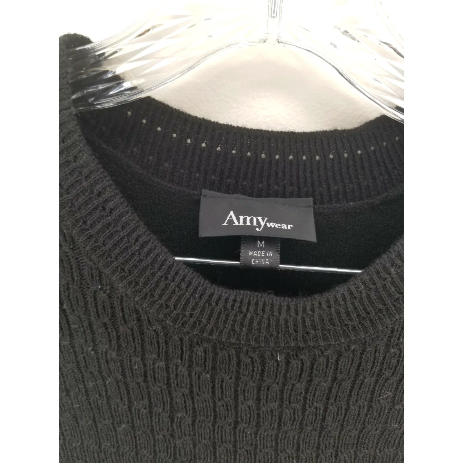 Vintage VINTAGE Amy Wear Women's Sweater Dress Short Sleeve Black Gray Size Medium NWT Dress Size M / US 6-8 / IT 42-44 - 2 Thumbnail