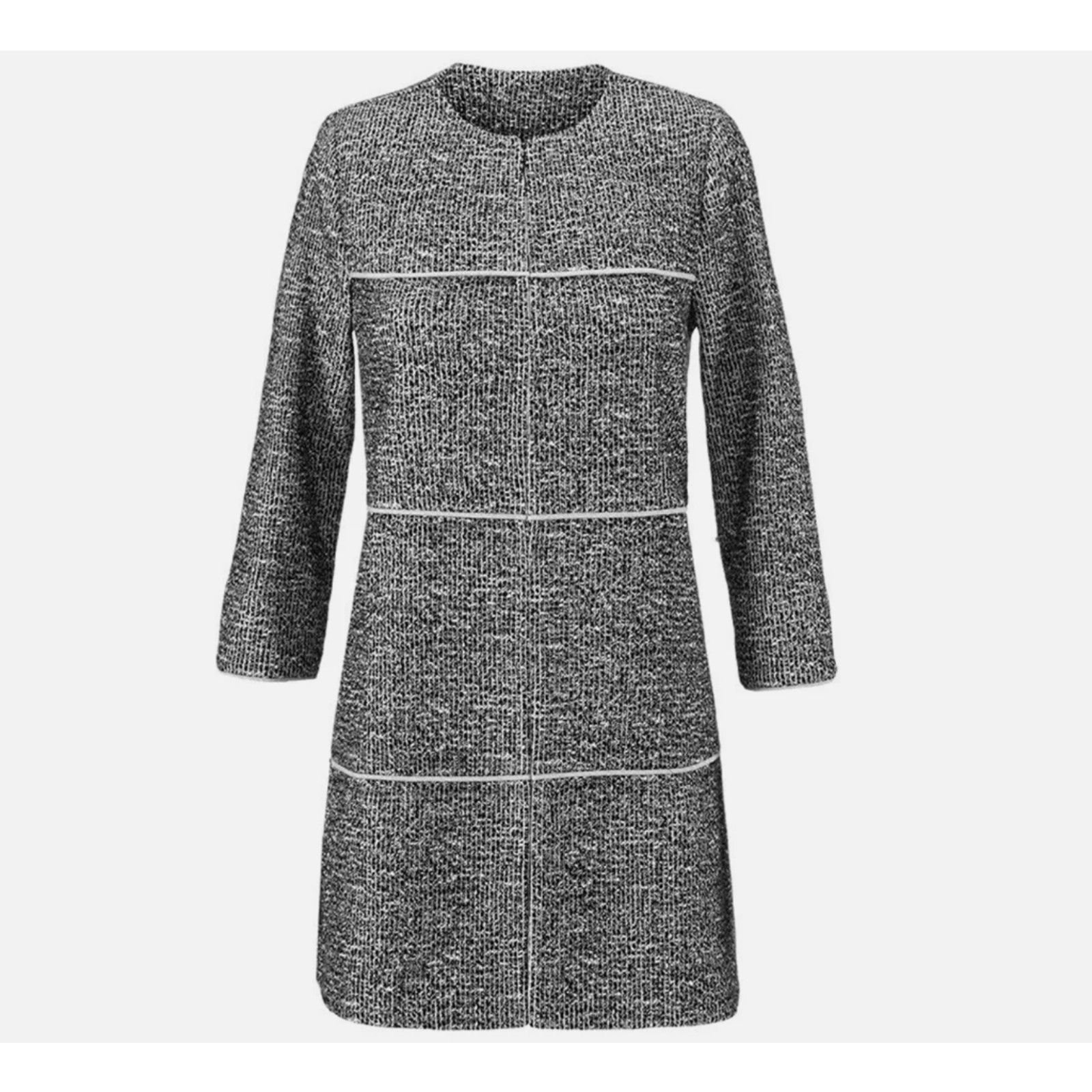 Anthropologie CAbi Fall The Times Jacket, White Black Coat, Sz XS, MP $189 Size XS / US 0-2 / IT 36-38 - 9 Thumbnail