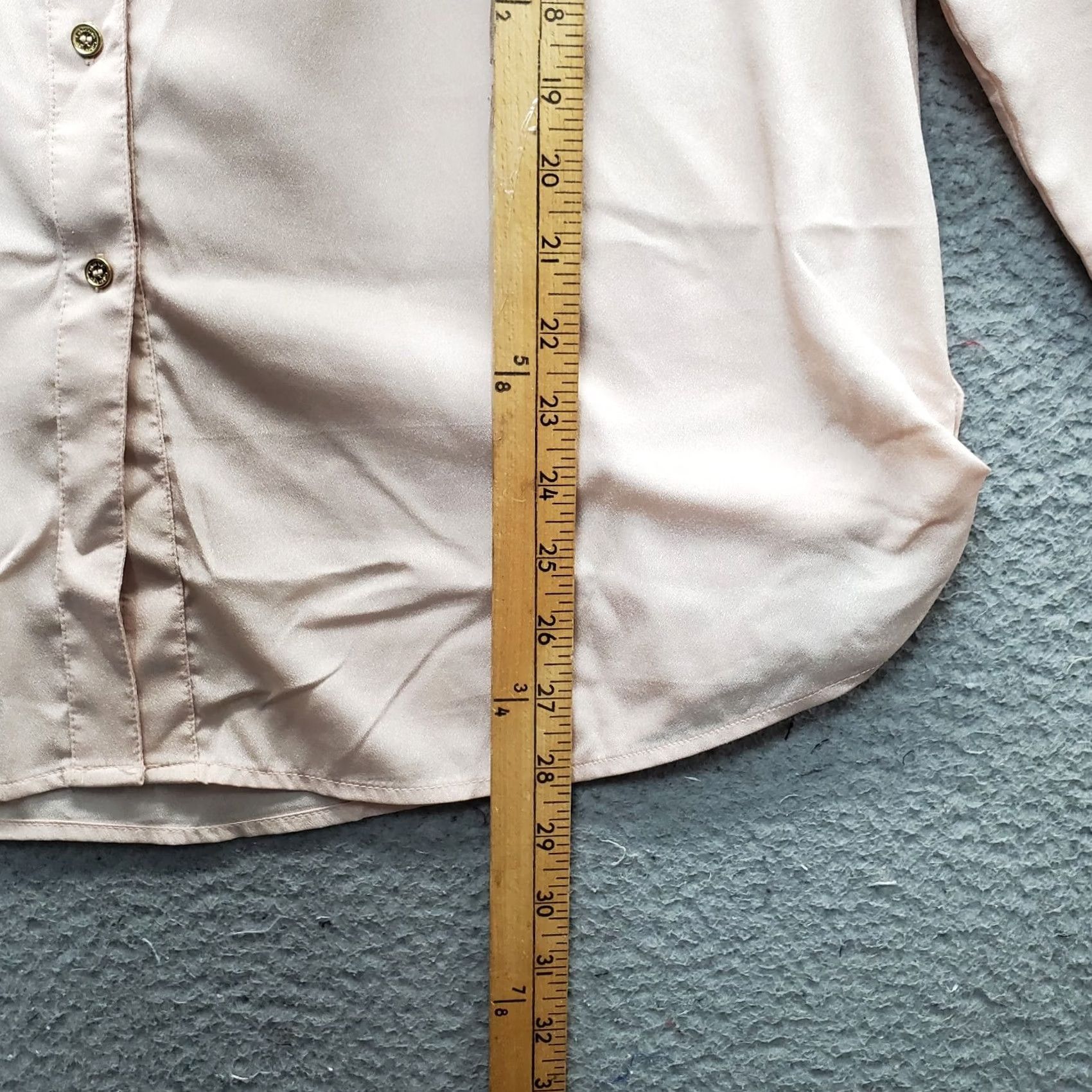 Calvin Klein Calvin Klein Blouse Womens XL Pink Roll Tab Sleeve Zipper Pockets Button Front Blouse Womens XL Pink Modern Casual 90s Outdoor Womens Size XL / US 12-14 / IT 48-50 - 3 Thumbnail