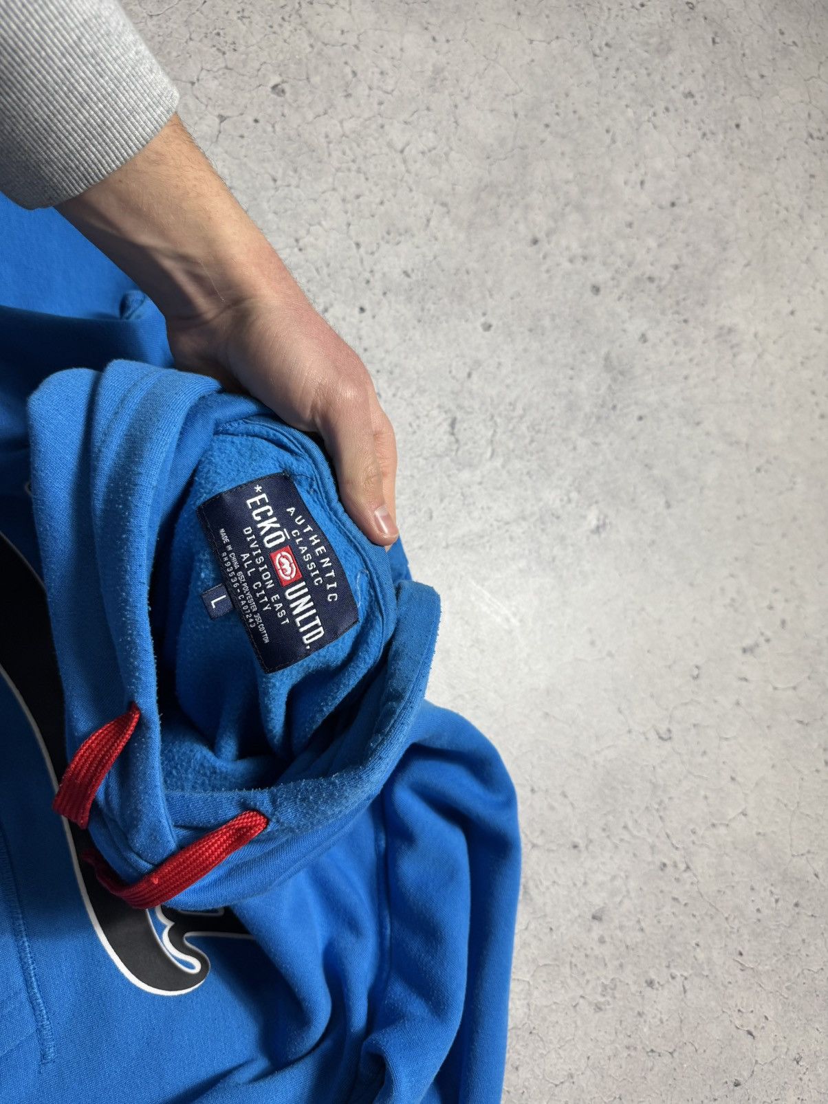 Ecko Unltd. Ecko Unlimited Hoodie Big Logo Size L Blue Size US L / EU 52-54 / 3 - 7 Thumbnail