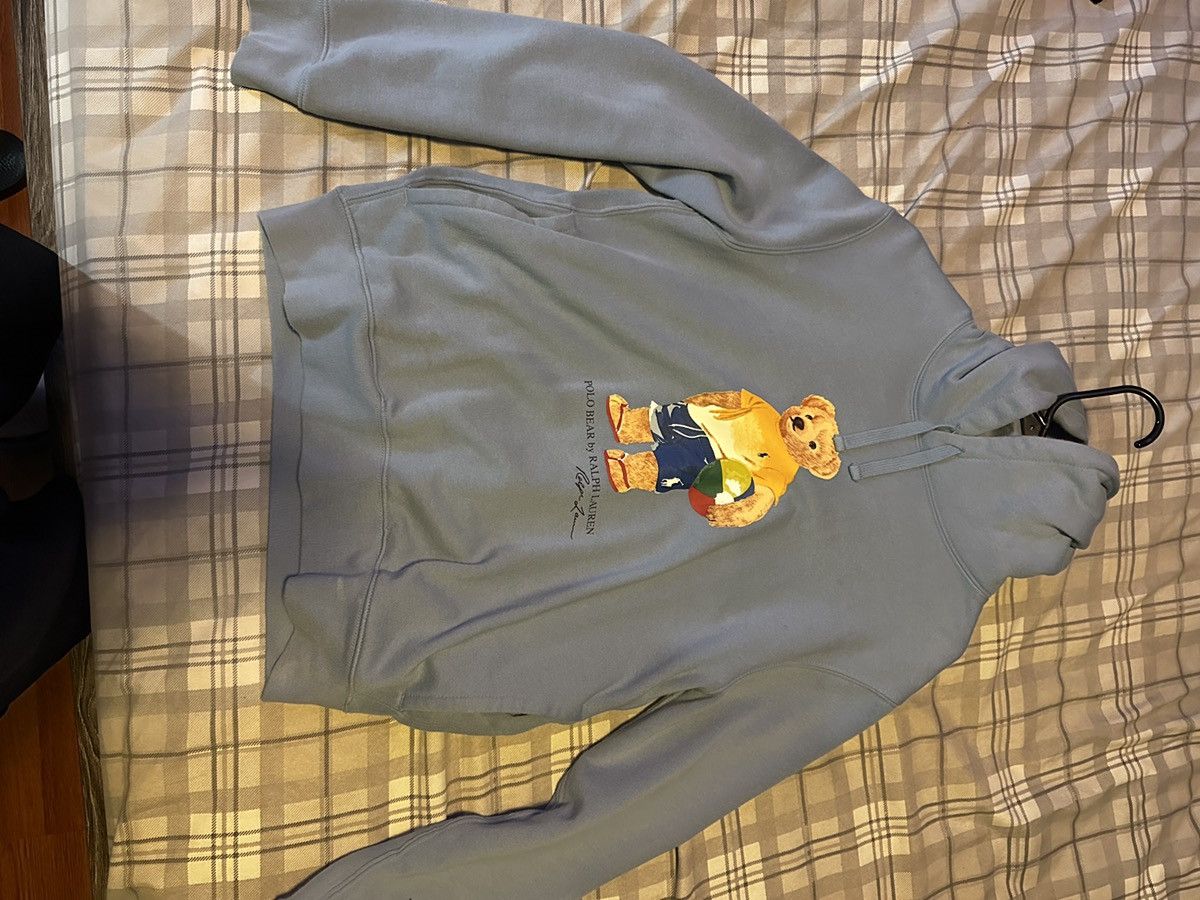 Polo Ralph Lauren Light blue polo sweater w bear on front Size US S / EU 44-46 / 1 - 1 Thumbnail