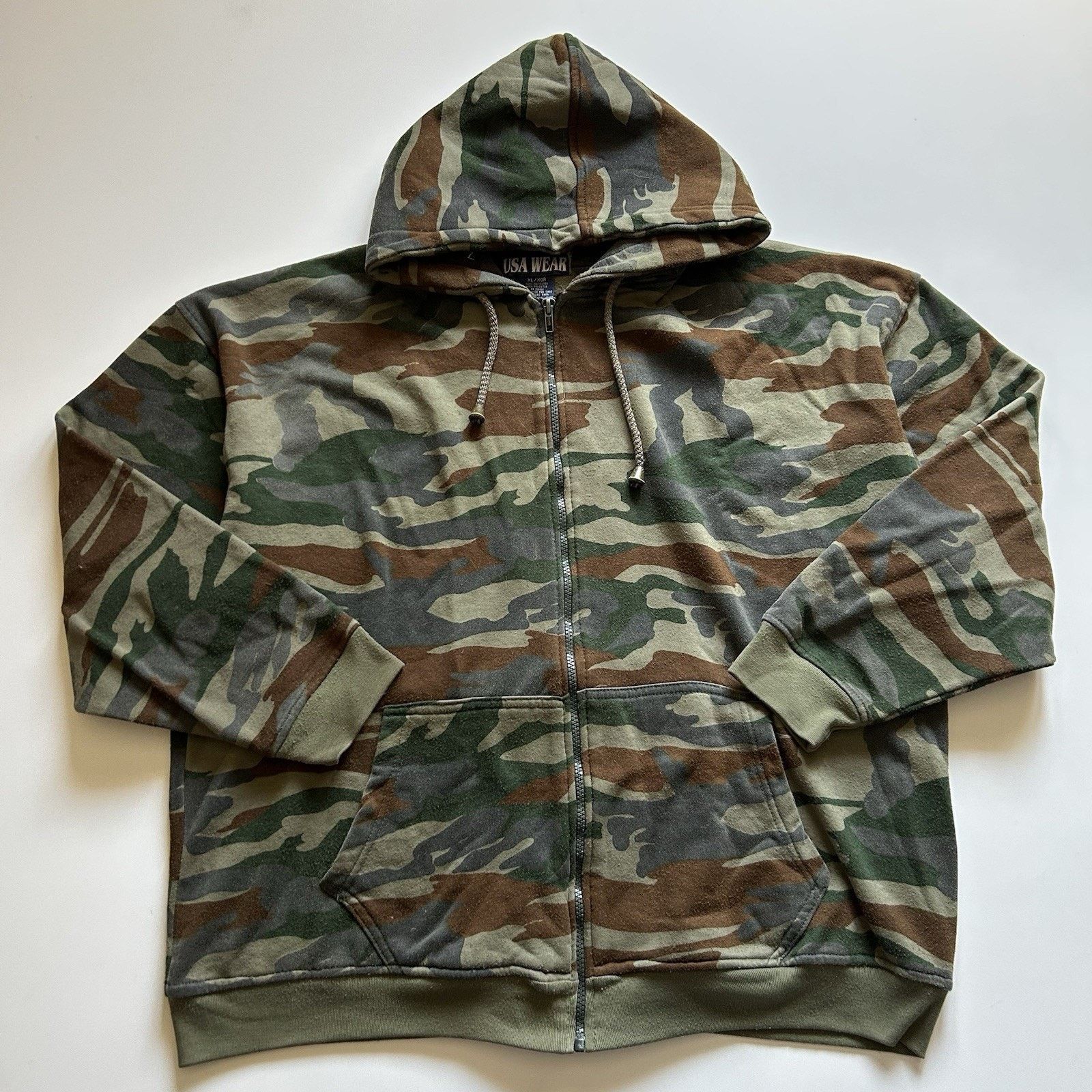 Rothco × Vintage Rothco. Camo Zip Up Hoodie | Grailed