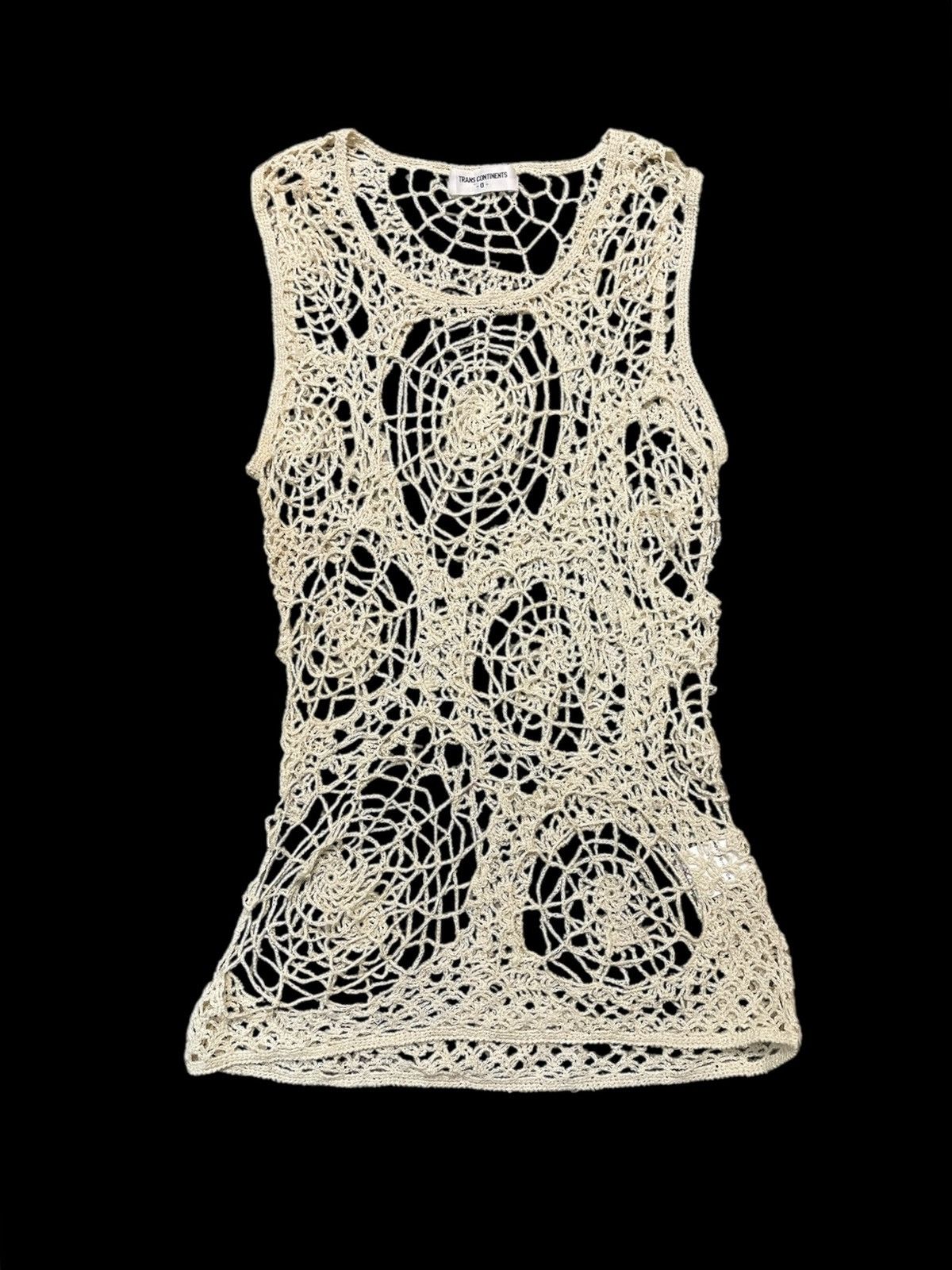 If Six Was Nine 1990 Trans Continents 0 Web Spider Knitted Sleeveless Size US S / EU 44-46 / 1 - 2 Thumbnail