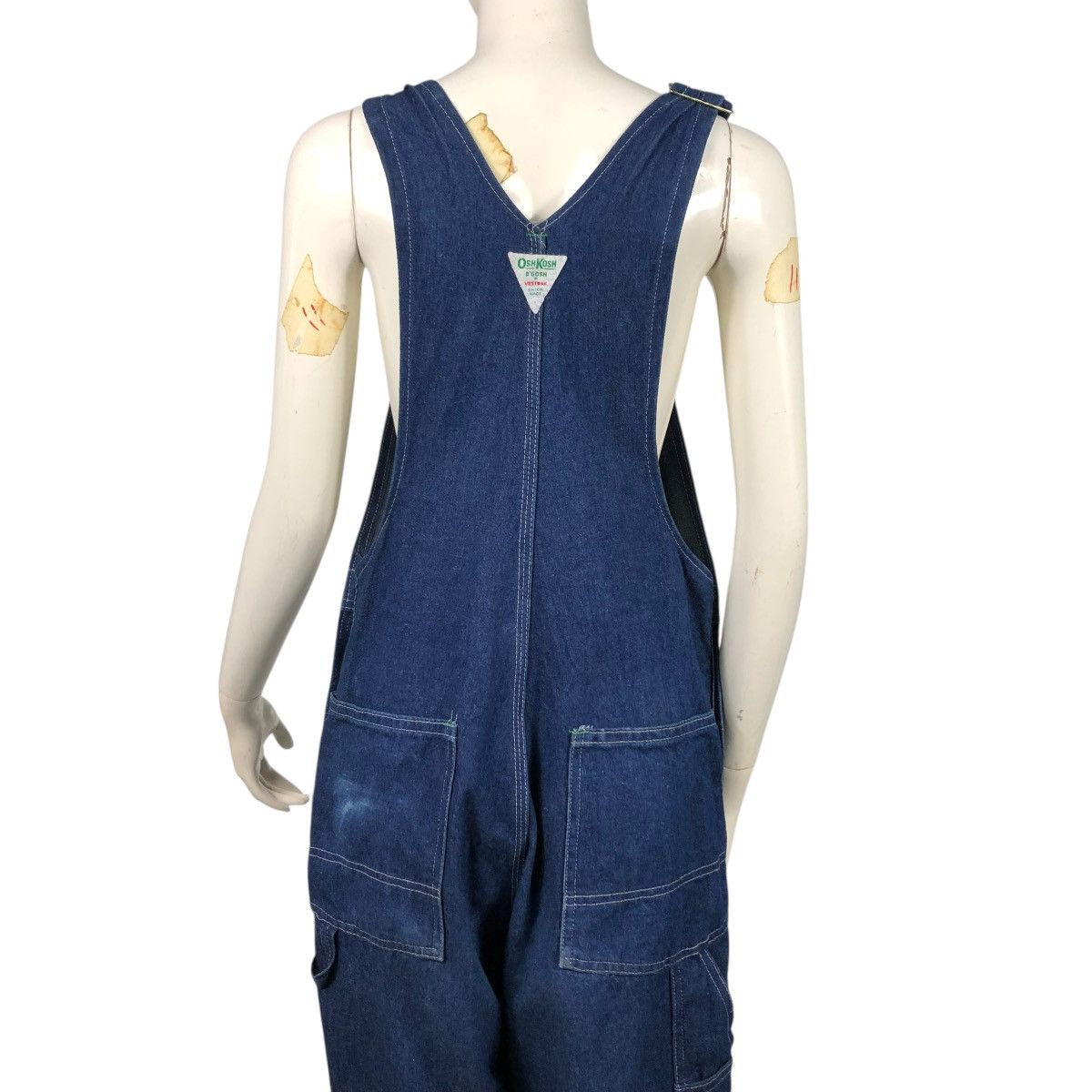 Oshkosh 🔥VINTAGE WORKER JUMPSUITS OVERALL OSHKOSH INDIGO DENIM Size US 32 / EU 48 - 12 Thumbnail