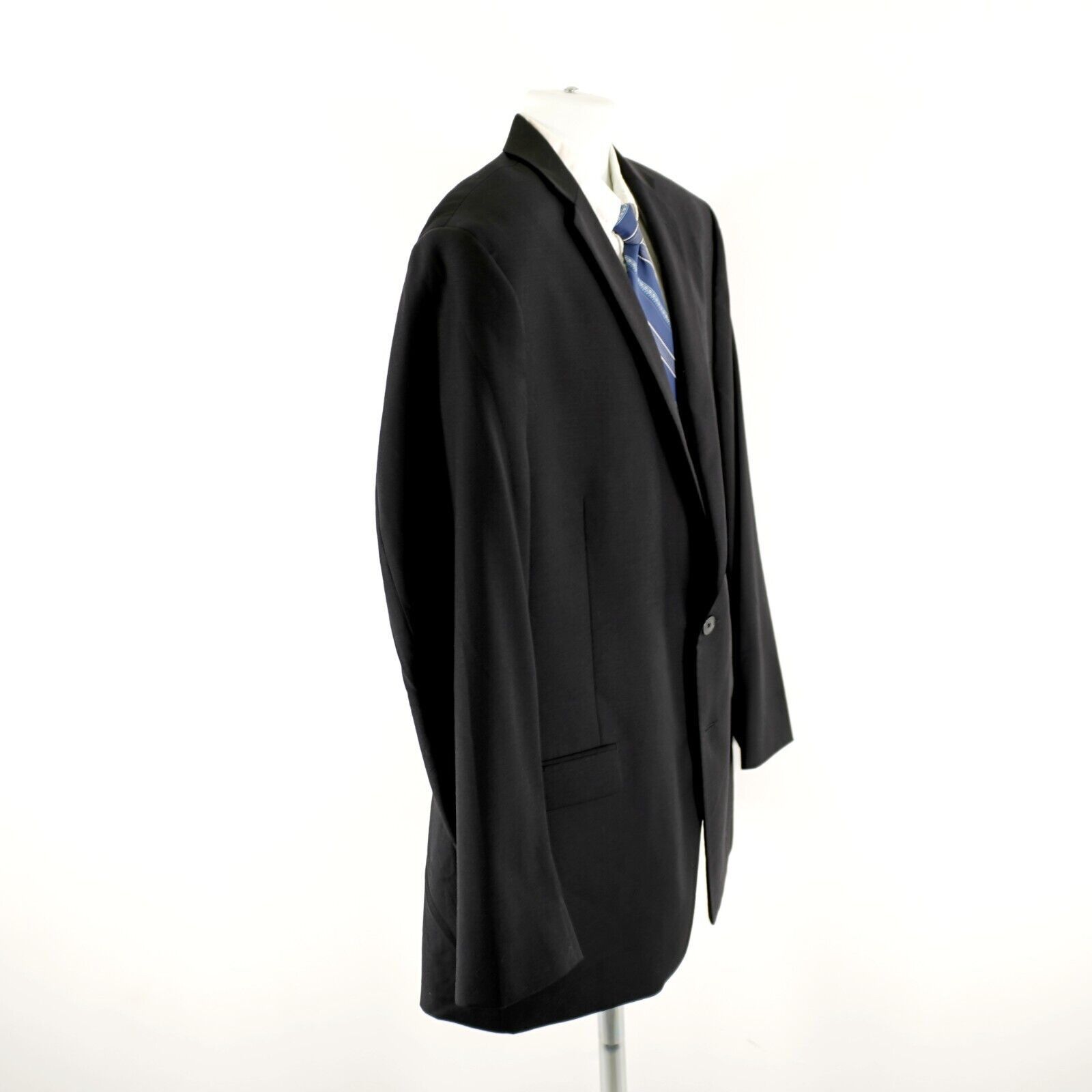 Calvin Klein Calvin Klein Wool Black 2 Button Blazer 46L Or Slim Fit 48L Size 46L - 8 Thumbnail