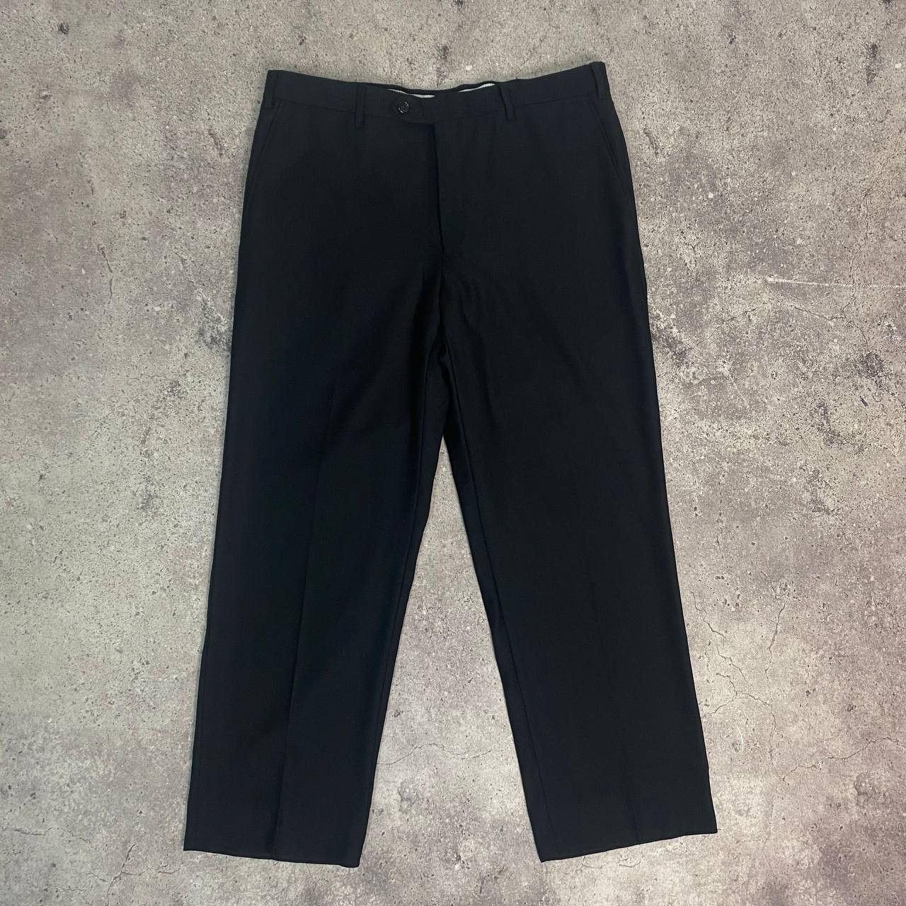 Pal Zileri Virgin Wool Black Pants Trousers Size 50 R