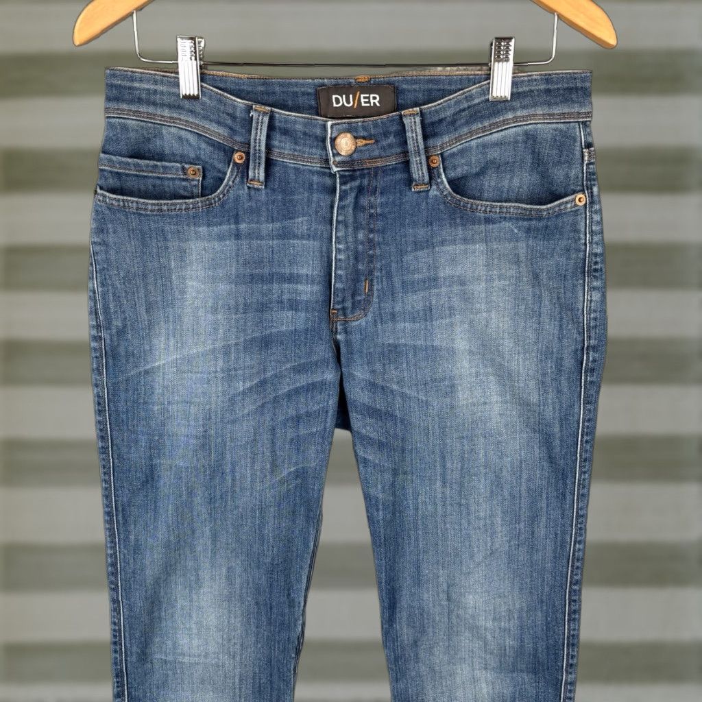 DUER DU/ER Jeans Slim 30x34 Blue Denim Stretch Mens Size US 30 / EU 46 - 1 Thumbnail