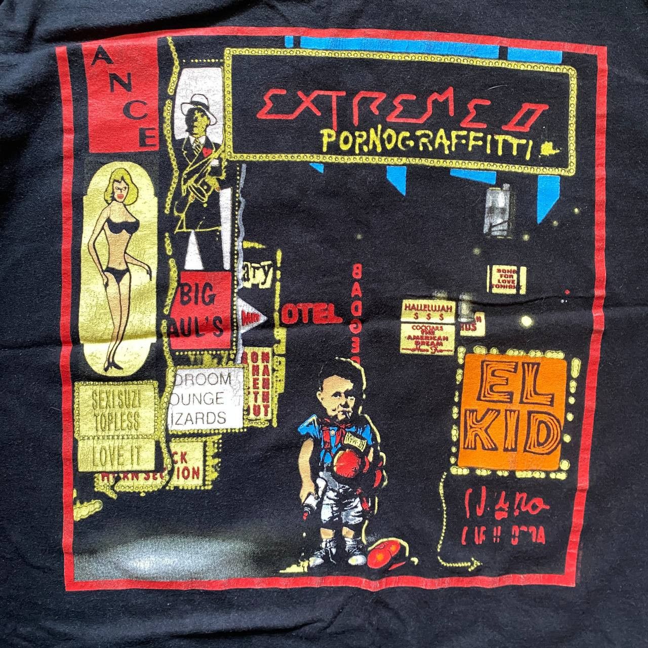 Band Tees VINTAGE 1991 EXTREME PORNOGRAFFITTI AMAZING RARE TEE 26 Size US XL / EU 56 / 4 - 5 Thumbnail