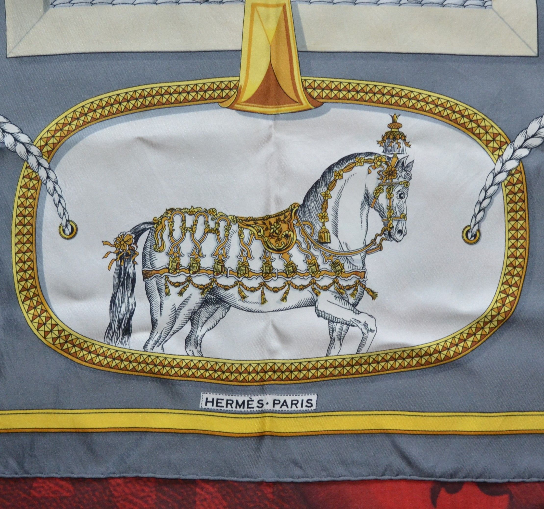 Hermes Authentic Hermes Paris Grand Apparat Jacques Eudel 1962 Silk Size ONE SIZE - 3 Thumbnail