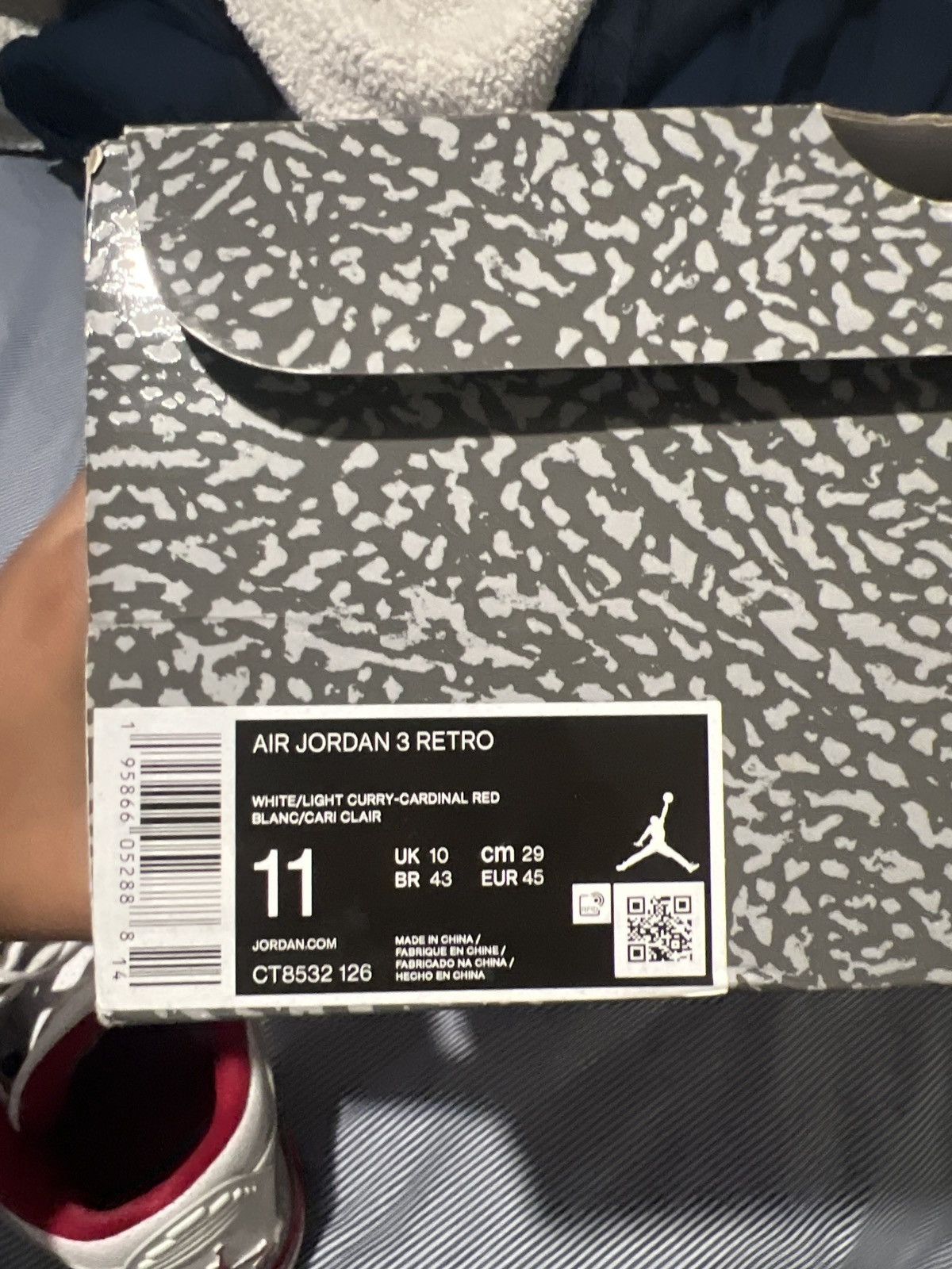 Jordan Brand Jordan 3 Cardinal Red Size US 11 / EU 44 - 7 Thumbnail