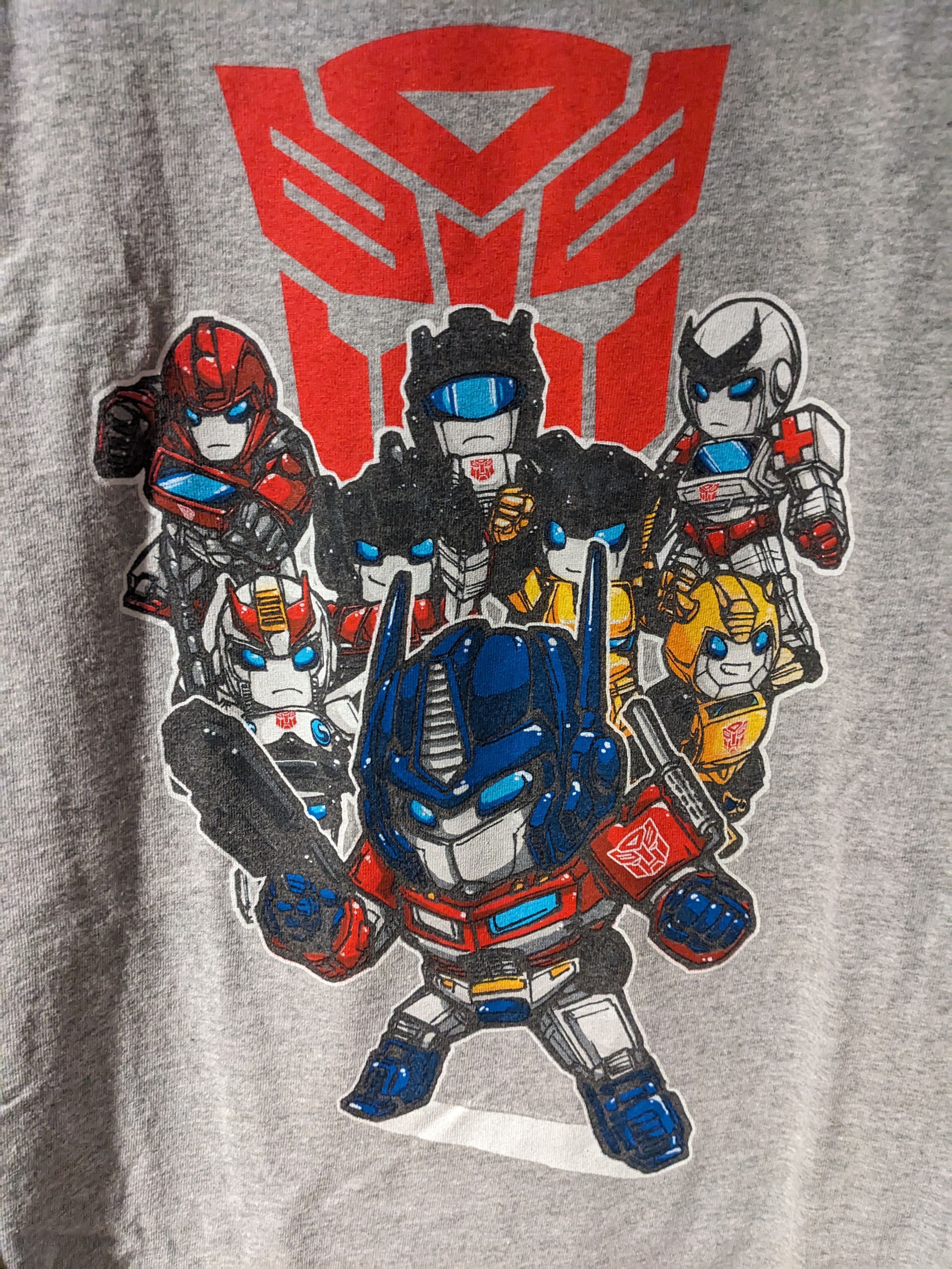 Transformers × Vintage Vintage 2014 Transformers Autobots Chibi Gray Medium T-Shirt Size US M / EU 48-50 / 2 - 2 Thumbnail