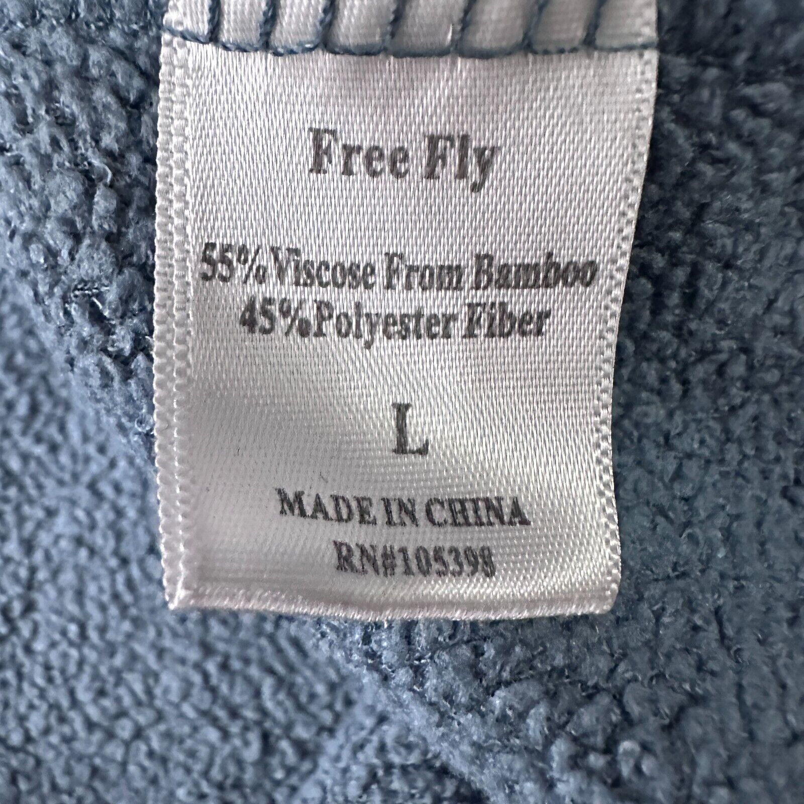 Other Free Fly Bamboo Polar Fleece Men’s Large Blue Chest Pocket Size US L / EU 52-54 / 3 - 7 Thumbnail
