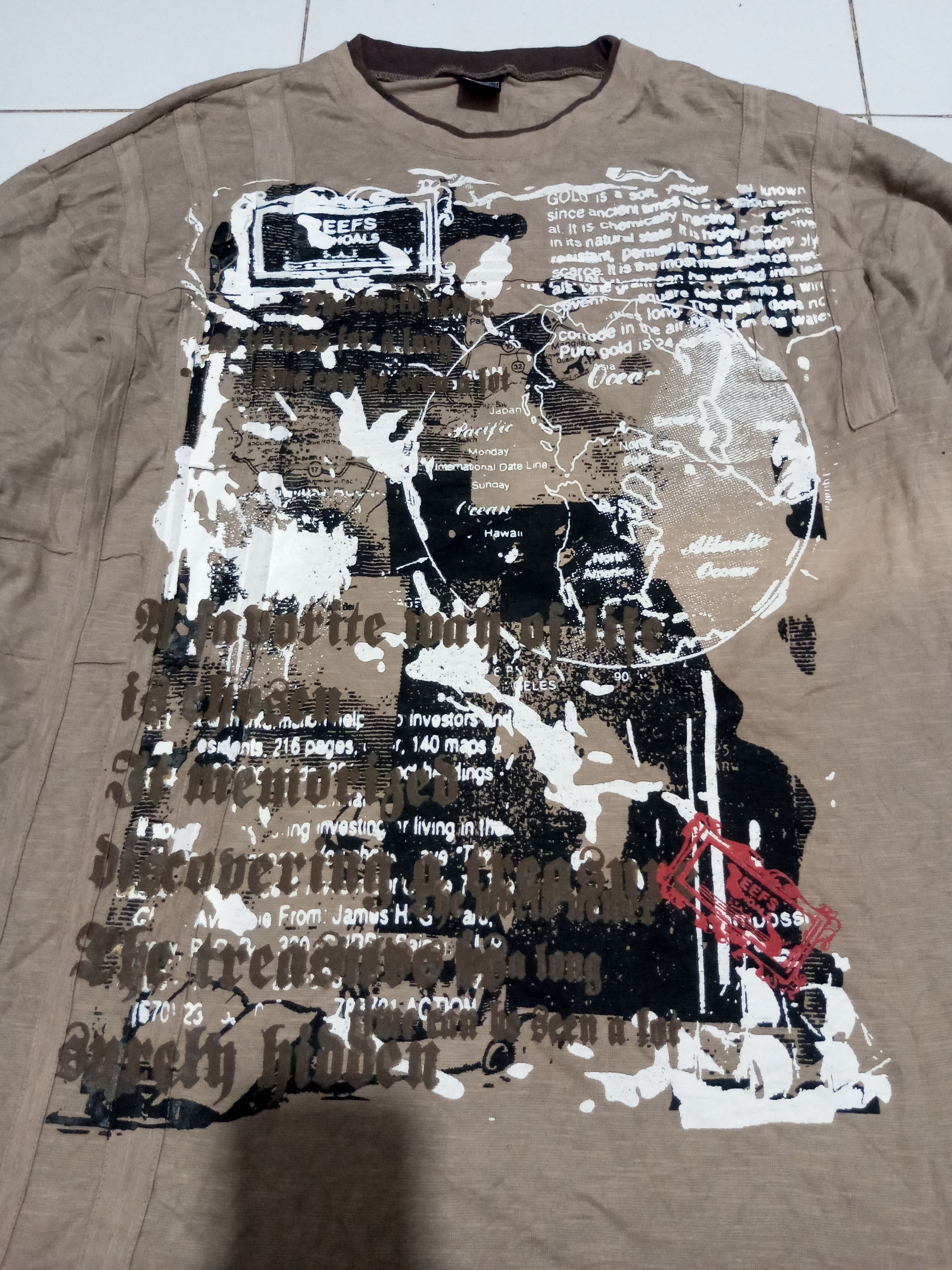 20471120 Y2k japan pract poem double layer long sleeve t shirt Size US XXL / EU 58 / 5 - 7 Thumbnail