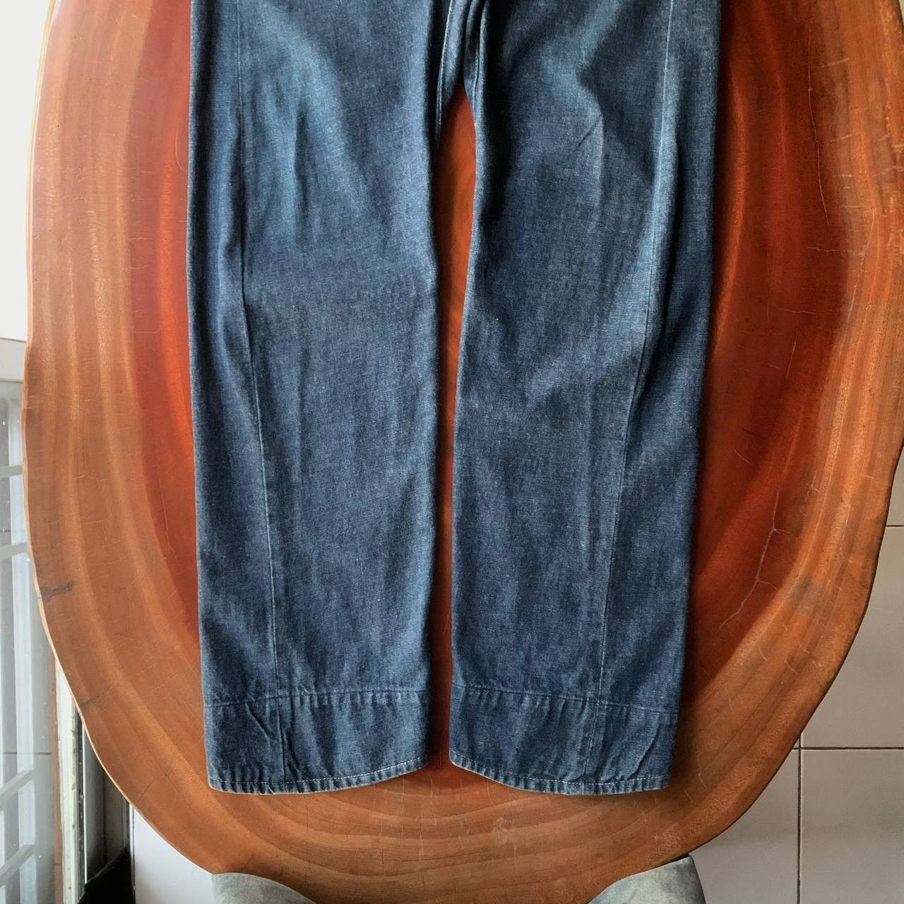 Evisu Vintage 90s Evis Evisu Seagull Dark Blue Denim Jeans Pants Size US 31 - 6 Thumbnail