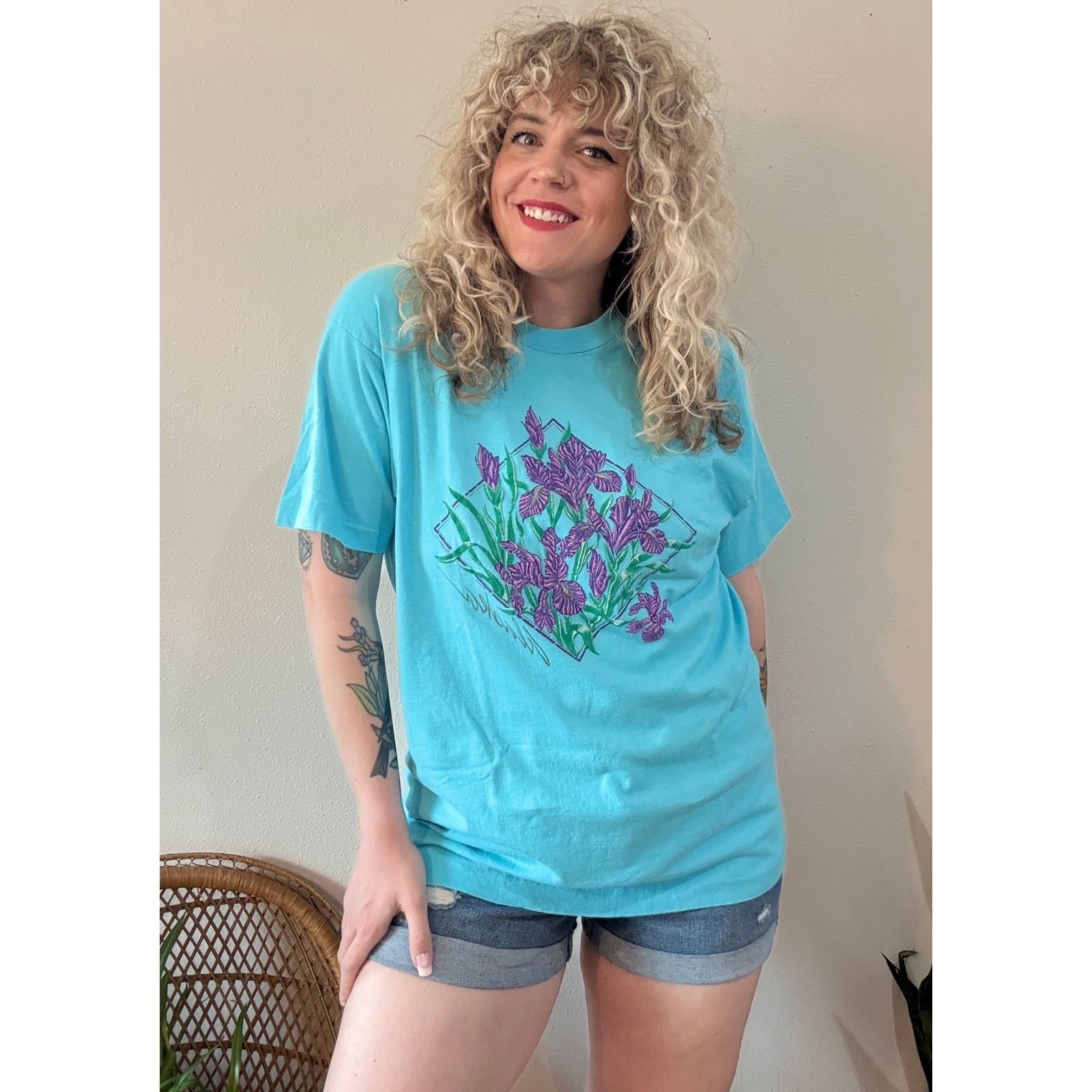 Fruit Of The Loom 80s Alaska Iris Single Stitch Tee XL Size US XL / EU 56 / 4 - 2 Thumbnail