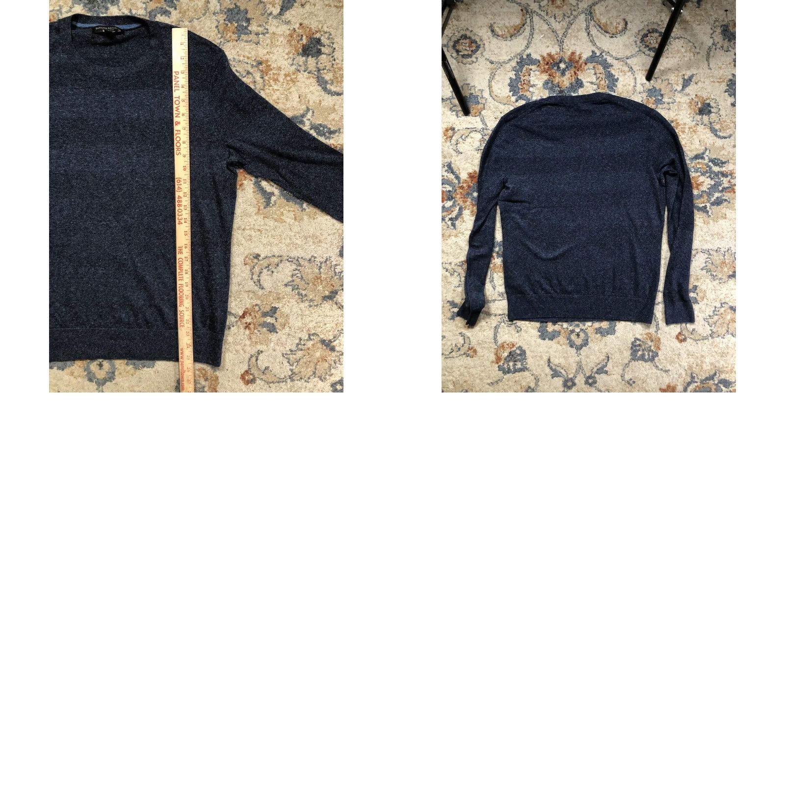 Banana Republic Banana Republic Sweater Mens Medium Blue Silk Linen Crewneck Pullover Knit Size US M / EU 48-50 / 2 - 8 Thumbnail