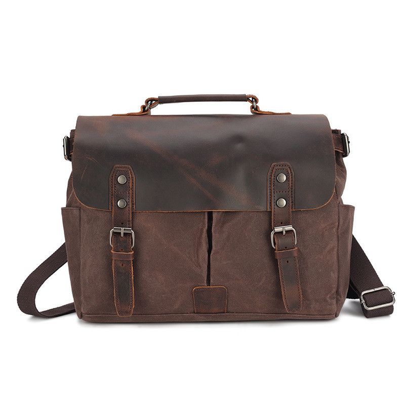 Japanese Brand 14-inch canvas hand-held shoulder bag Unisex Size ONE SIZE - 5 Thumbnail