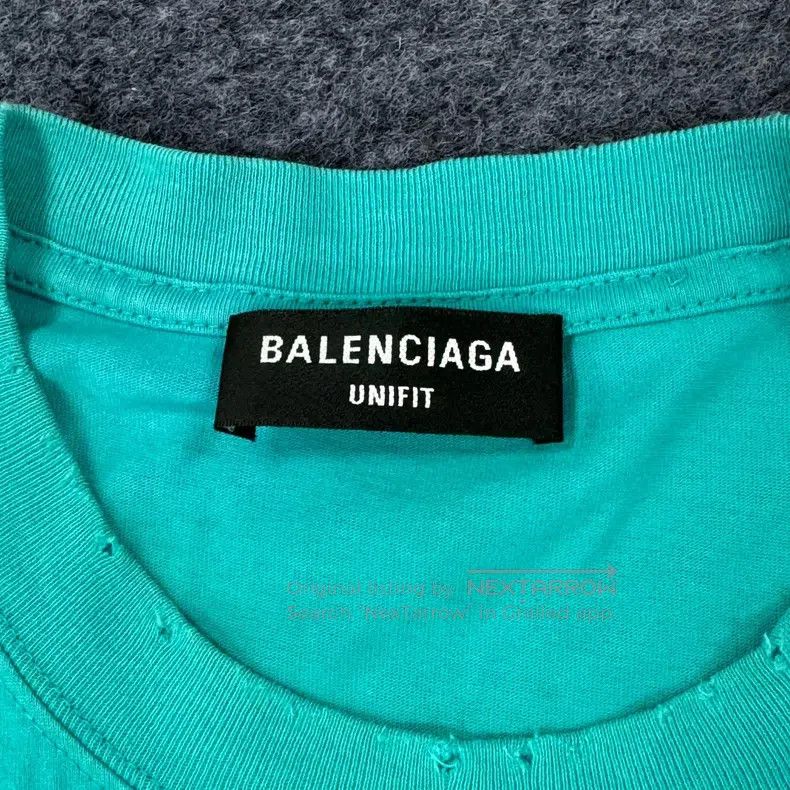 Balenciaga Balenciaga Lake Green Destroyed Mosaic Short Sleeve Size US XS / EU 42 / 0 - 4 Thumbnail