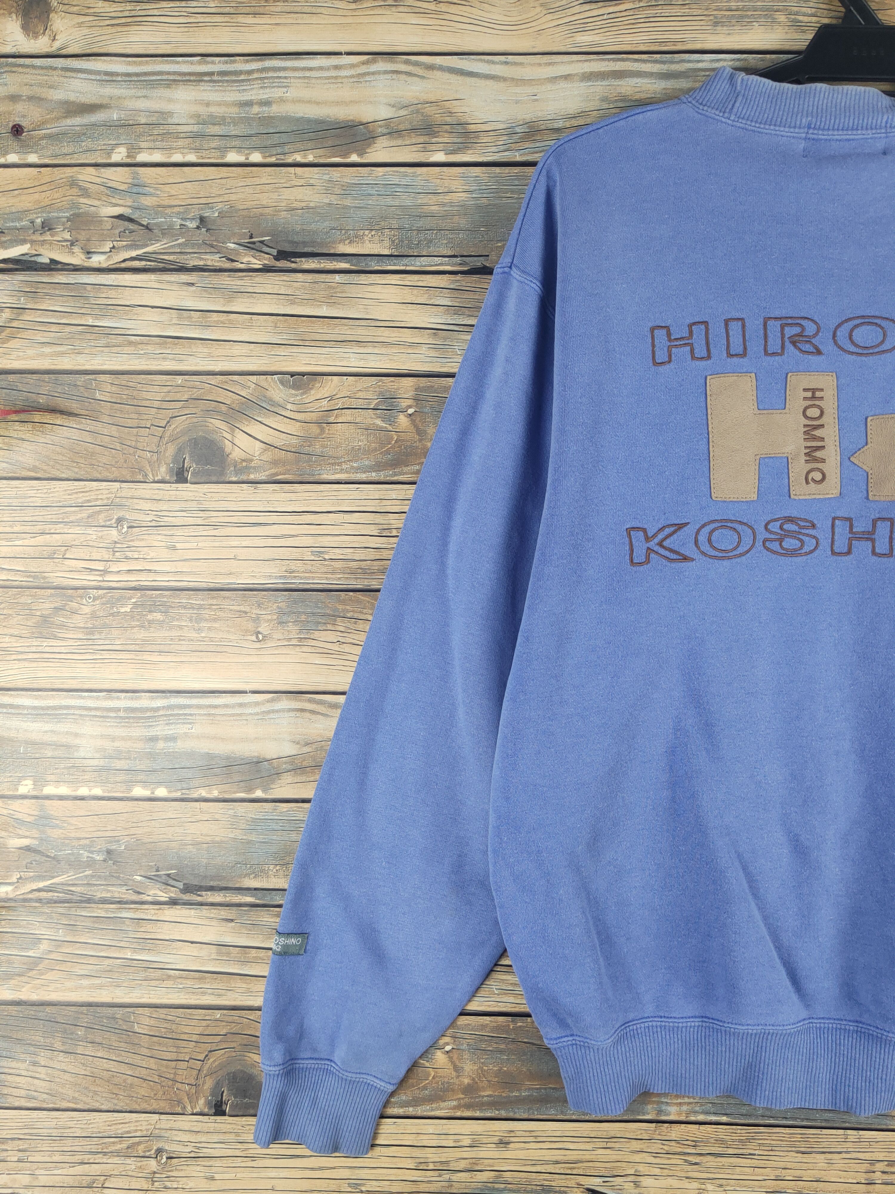 Hiroko Koshino Homme DL Hiroko Koshino Homme vintage Blue Sweatshirts #621T Size US M / EU 48-50 / 2 - 2 Thumbnail